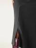 High Waisted Asymmetrical Hem Midi Fishtail Skirt sold by ogl move