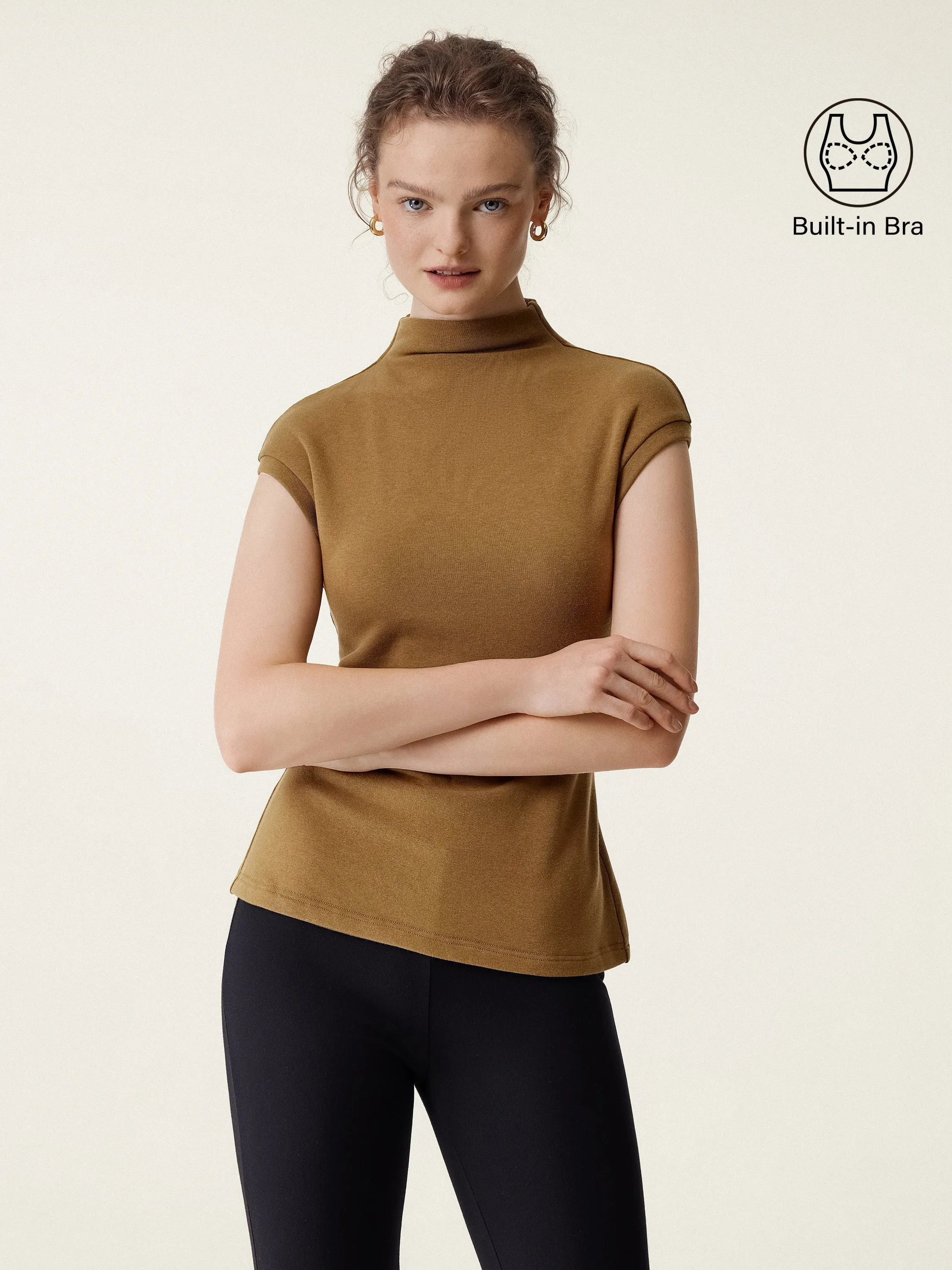 Mock Neck Cozy Brami Tank Top sold by ogl move product image thumbnail 2