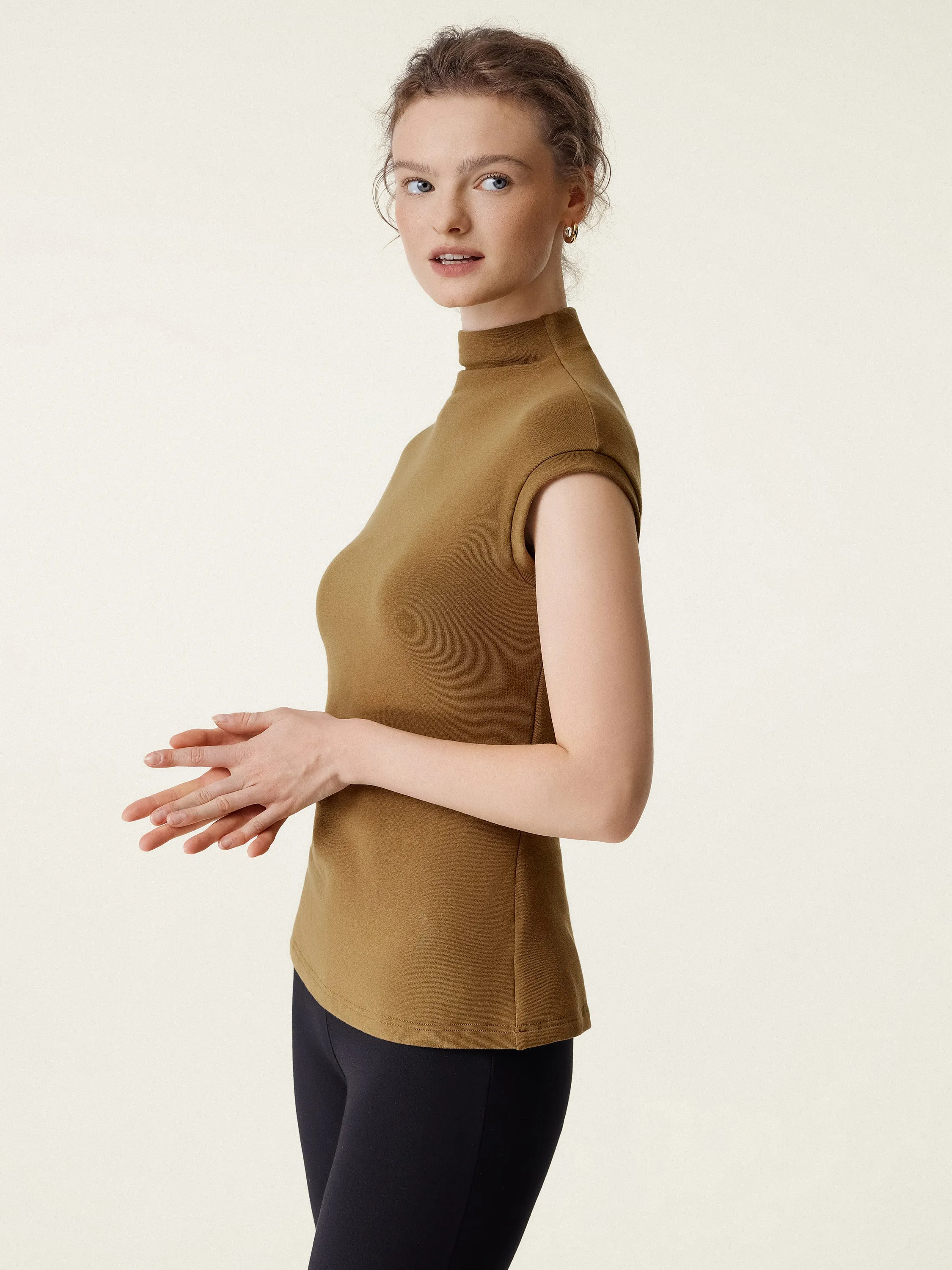 Mock Neck Cozy Brami Tank Top sold by ogl move product image thumbnail 5