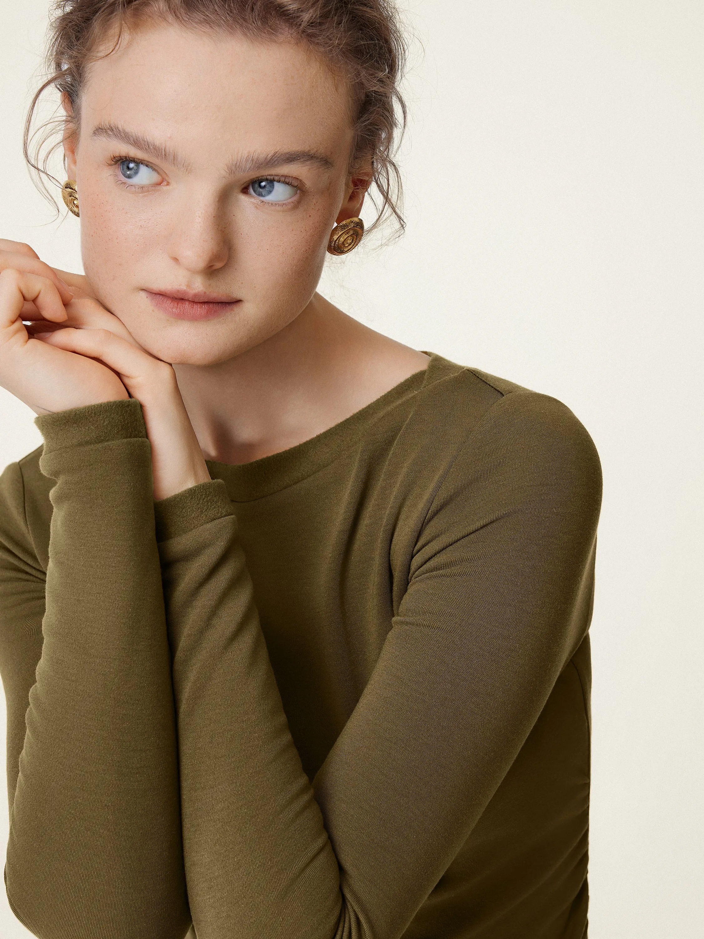 Boatneck Long Sleeve Brami Top sold by OGLmove product image thumbnail 4