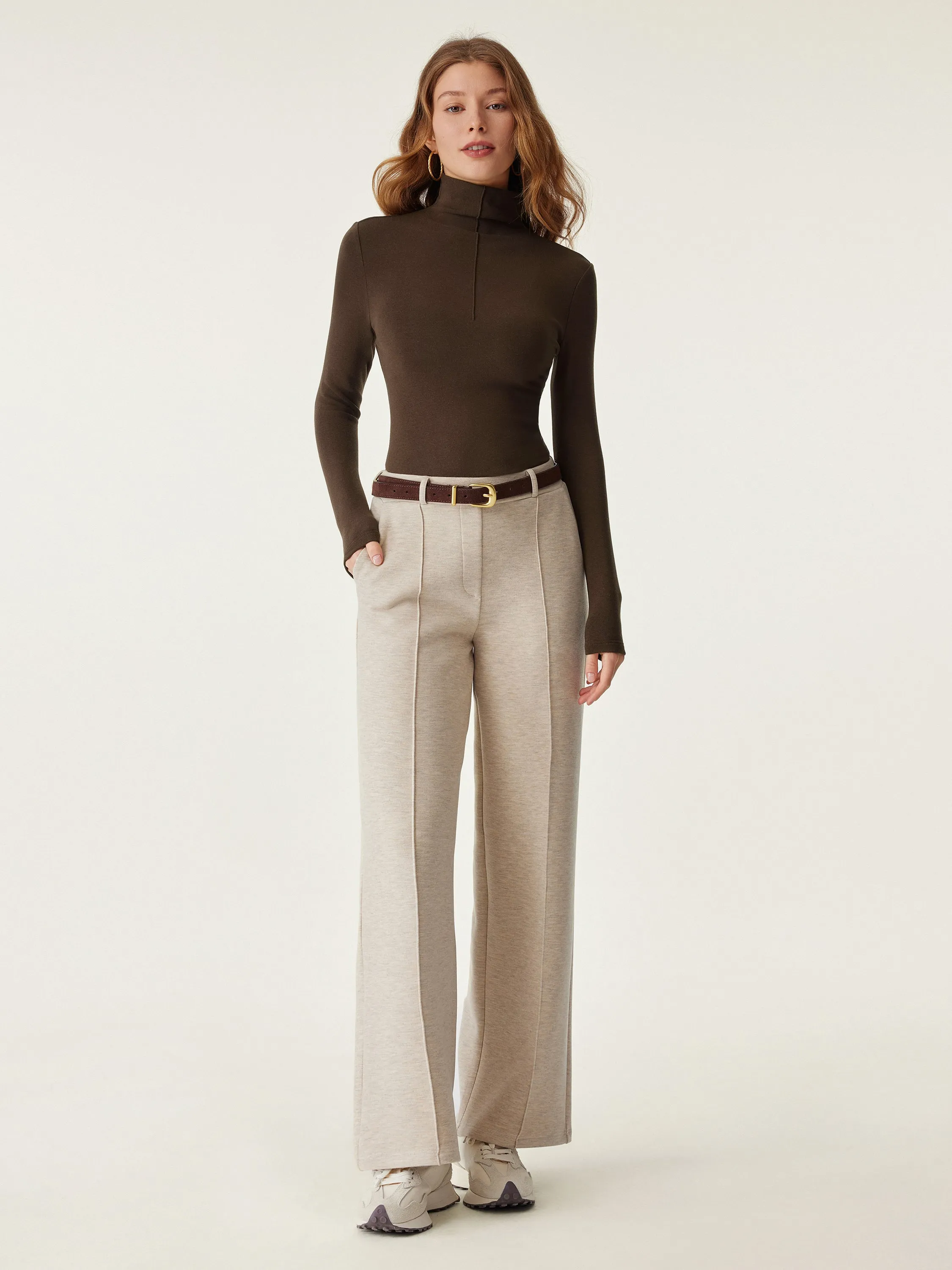 Pin-Tuck Mockneck Thermal Top sold by ogl move product image thumbnail 3