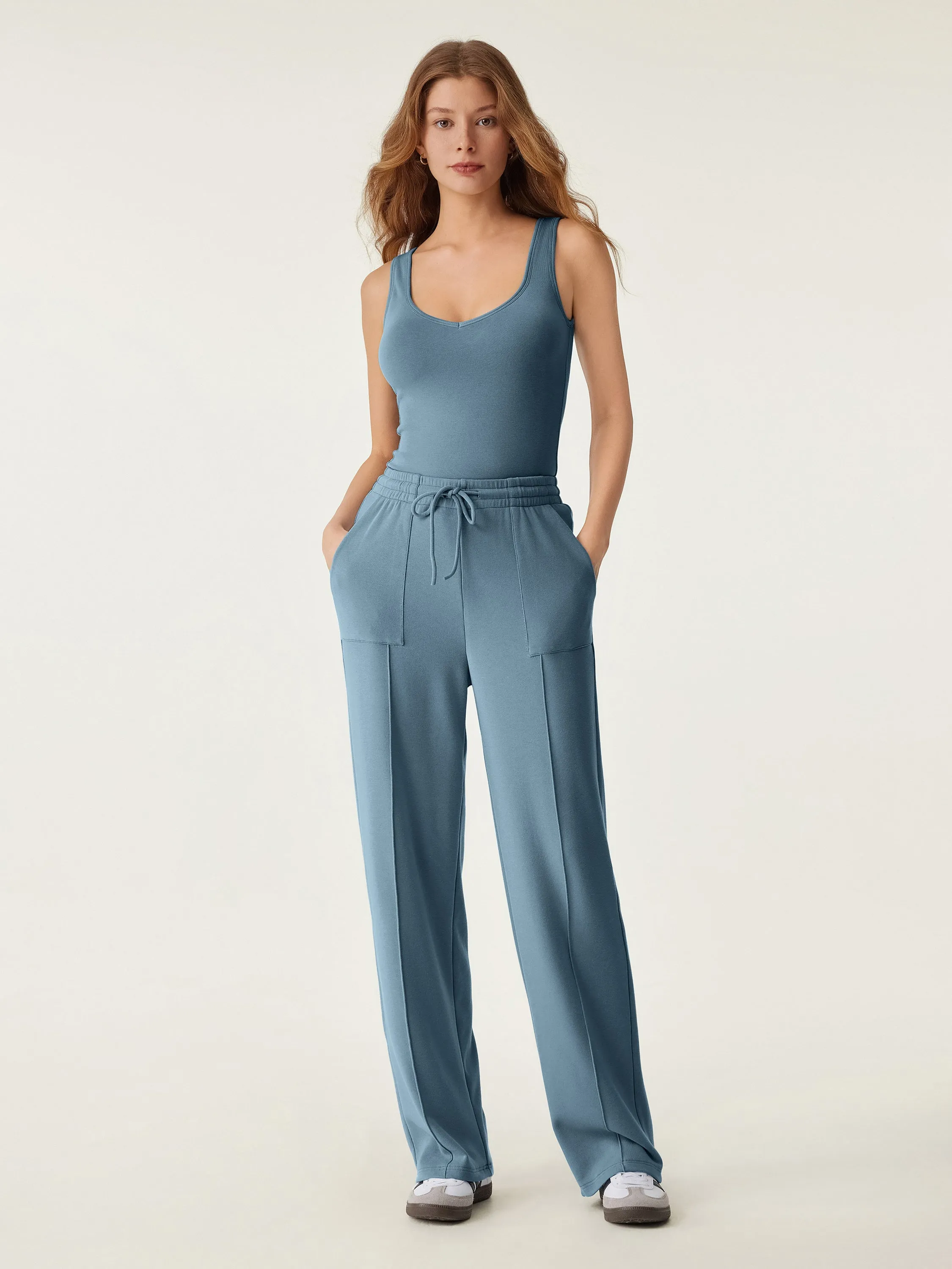 High Waisted Patch Pocket Drawstring Pant sold by ogl move product image thumbnail 3