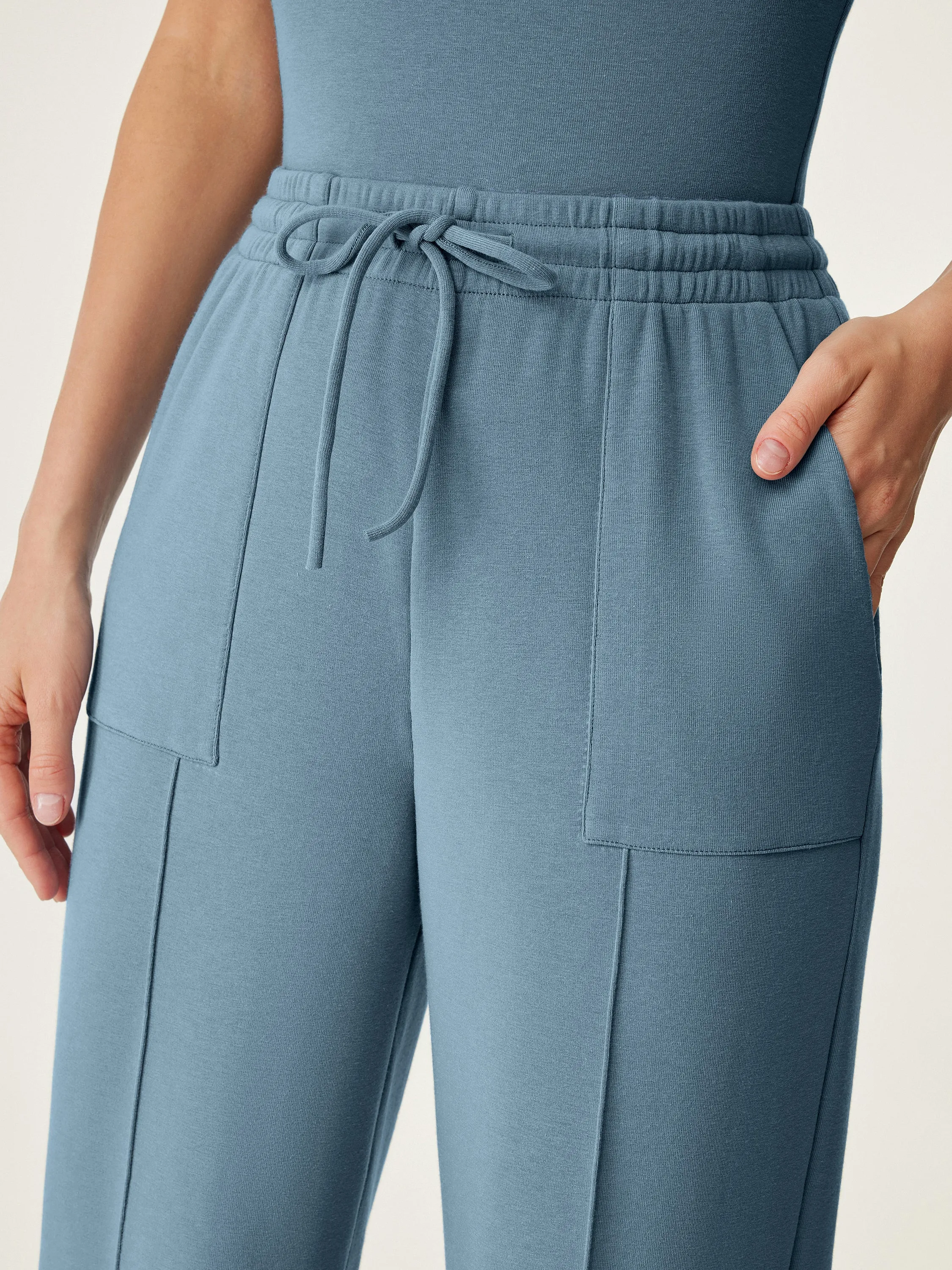 High Waisted Patch Pocket Drawstring Pant sold by ogl move product image thumbnail 2