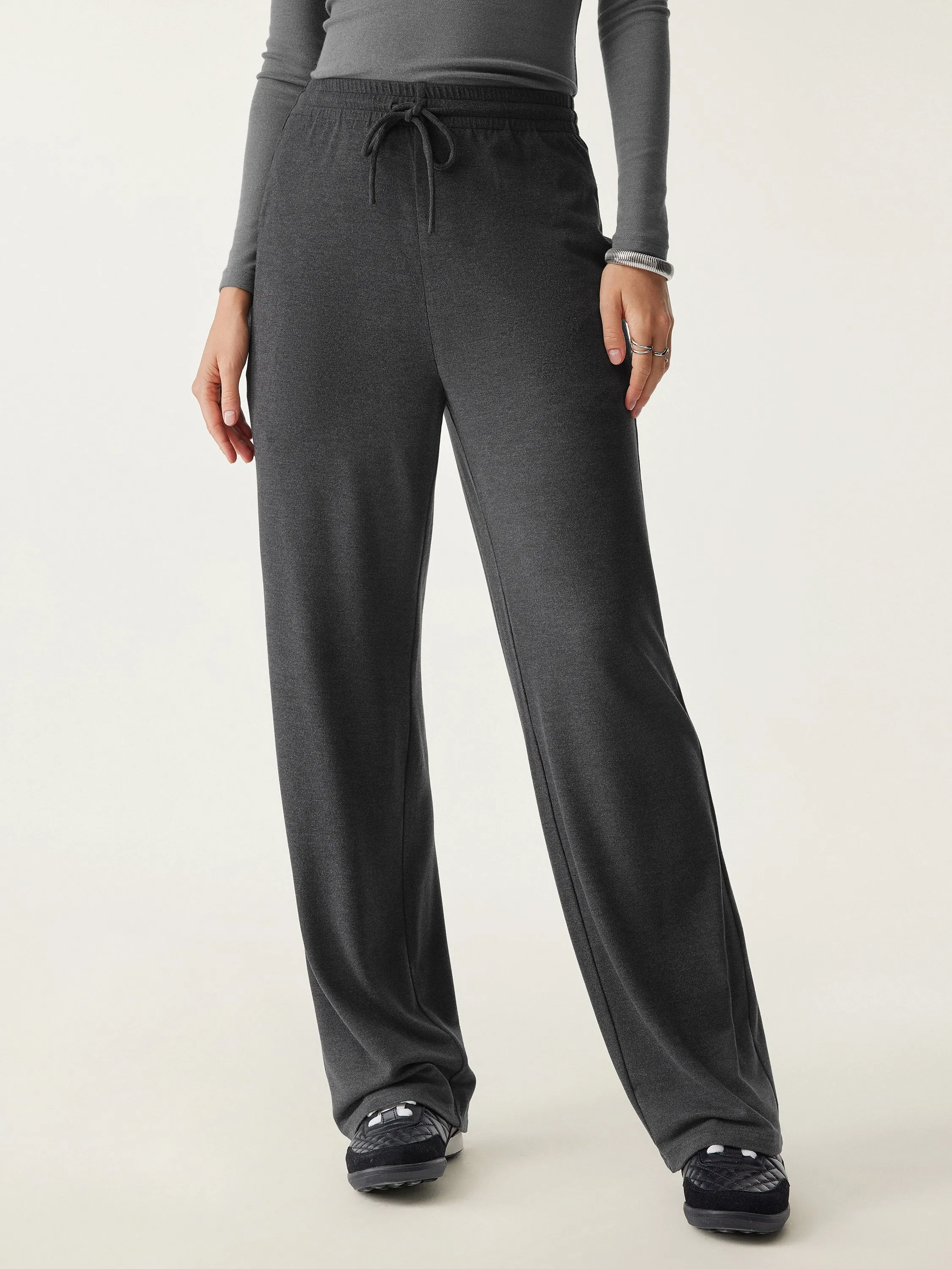 High Waisted Everyday Drawstring Straight Pant sold by ogl move product image thumbnail 2