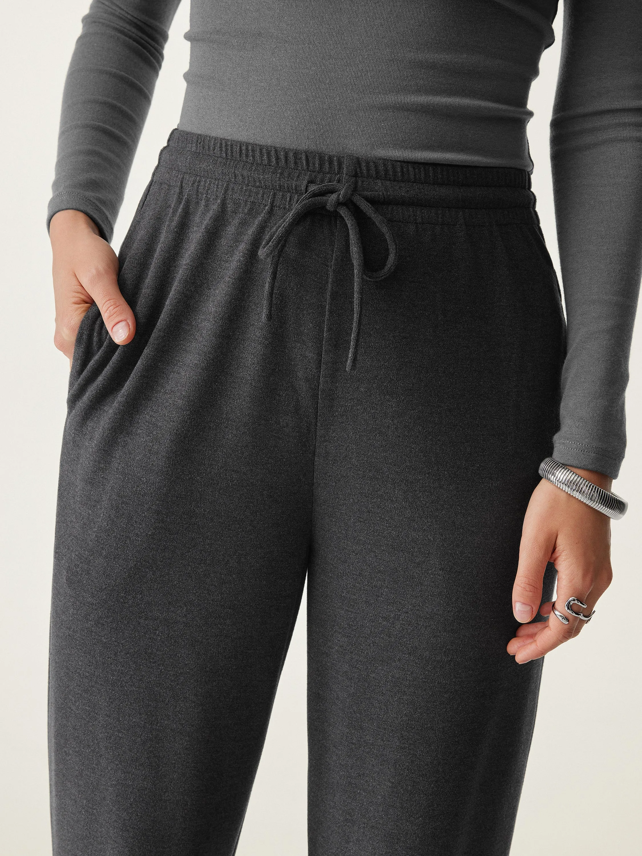 High Waisted Everyday Drawstring Straight Pant sold by ogl move product image thumbnail 4