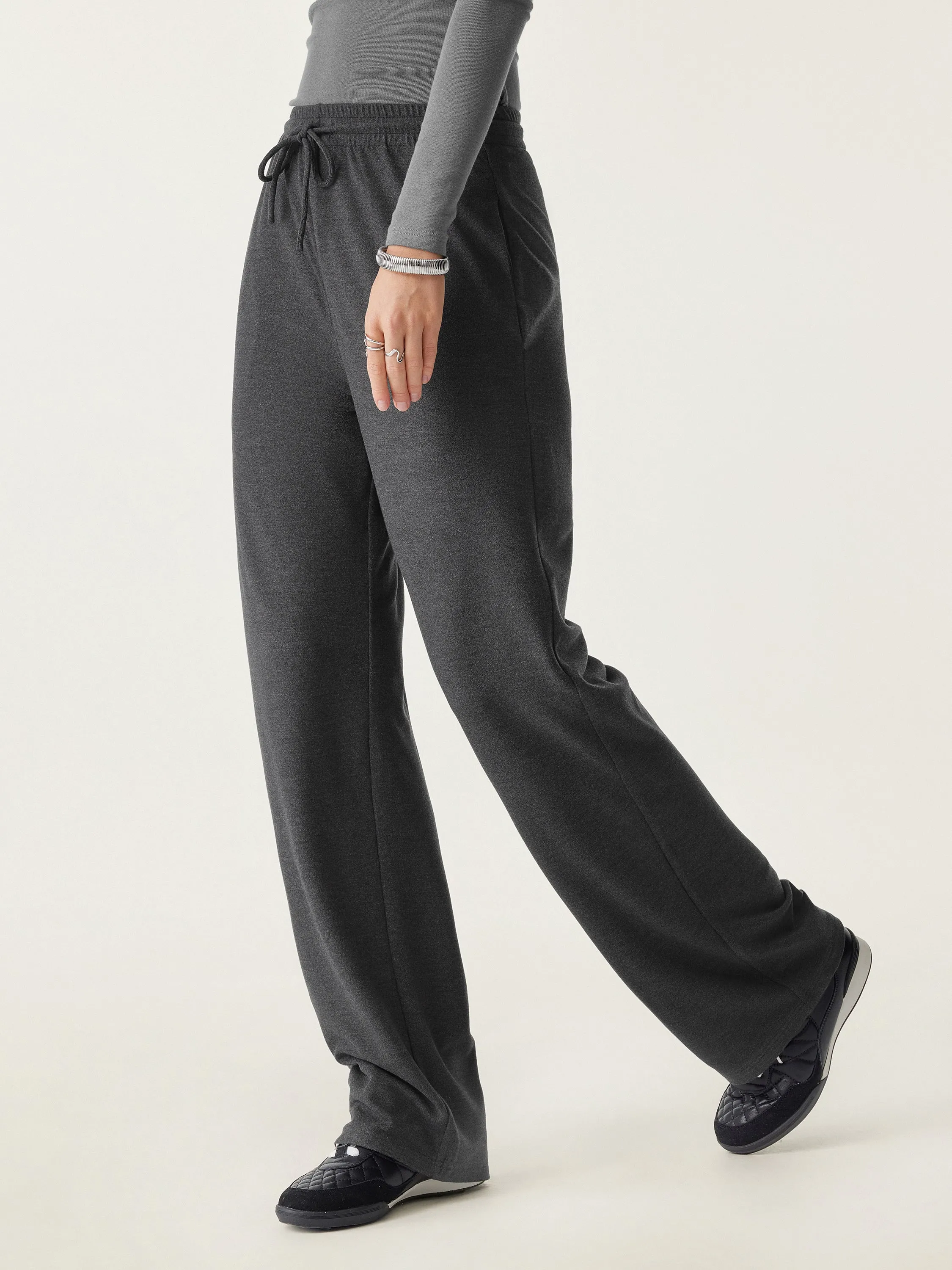 High Waisted Everyday Drawstring Straight Pant sold by ogl move product image thumbnail 5