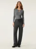 High Waisted Everyday Drawstring Straight Pant sold by ogl move