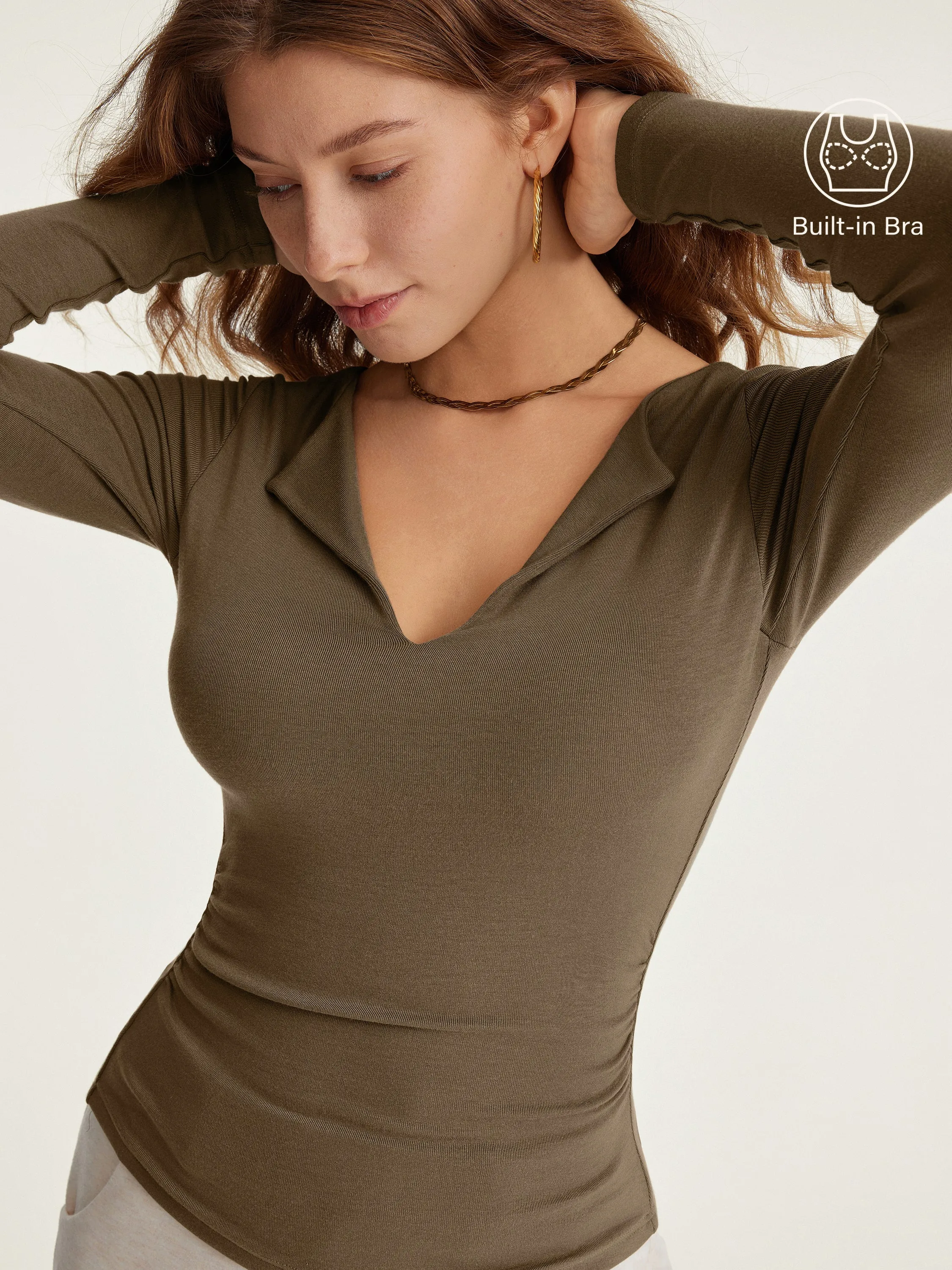 Flap Collar Brami Top sold by ogl move