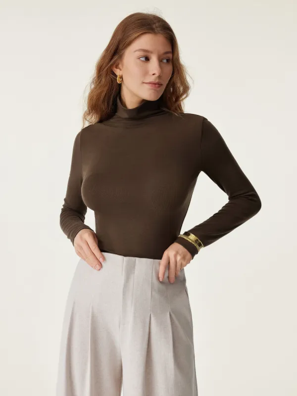 Second Skin Luxe Turtleneck Top sold by ogl move