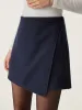 Felt Texture A-line Wrap Mini Skort sold by ogl move