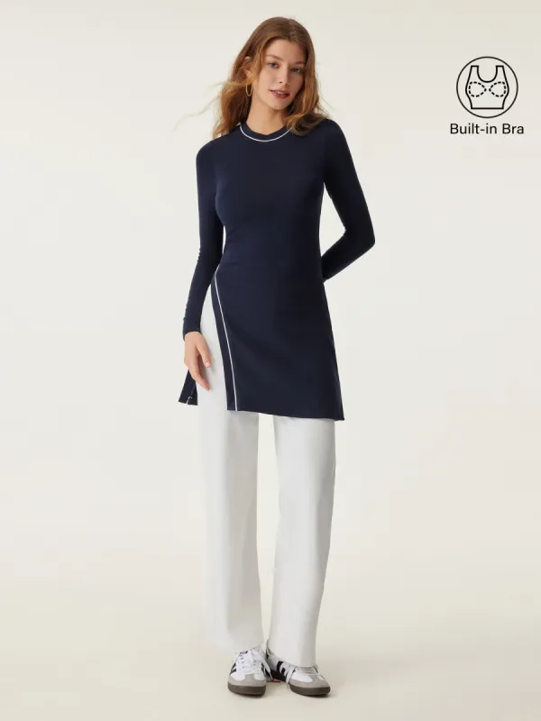 Thermal Brushed Pipping Tunic Brami Top sold by ogl move