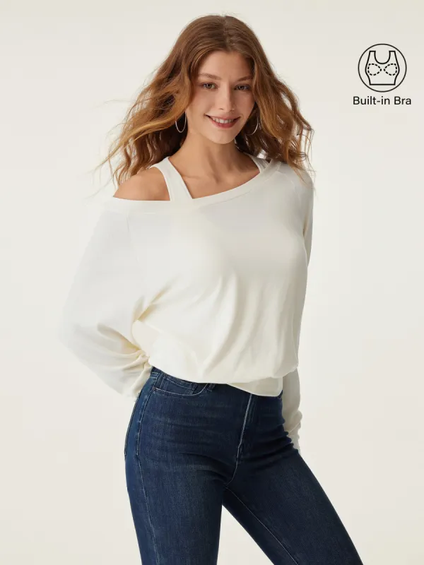 LiteWarm Multi-Wear Layering Built-In Bra Top made by OGLmove