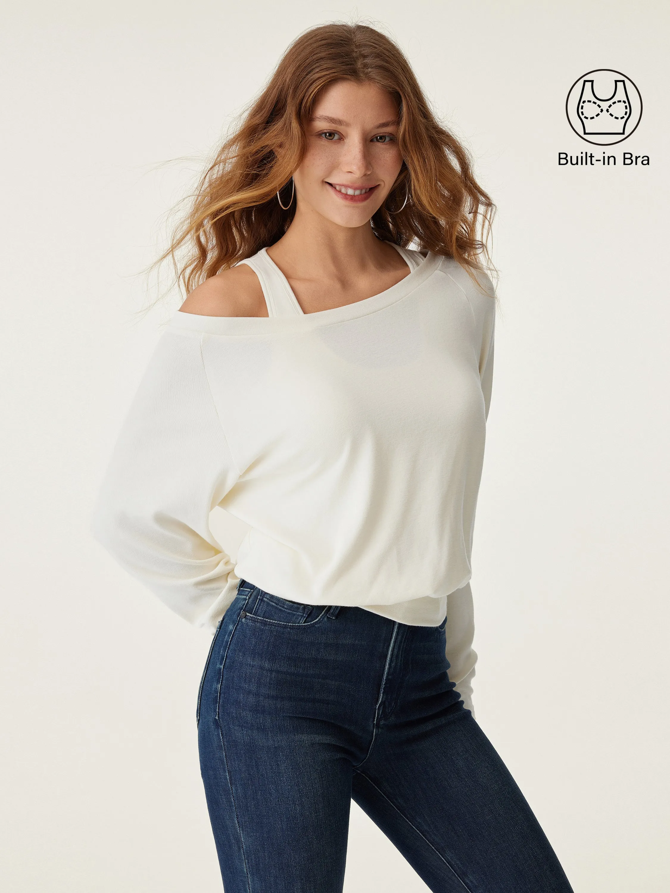 LiteWarm Multi-Wear Layering Built-In Bra Top sold by OGLmove