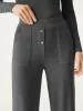 High Waisted Button Patch Pocket Pant sold by ogl move