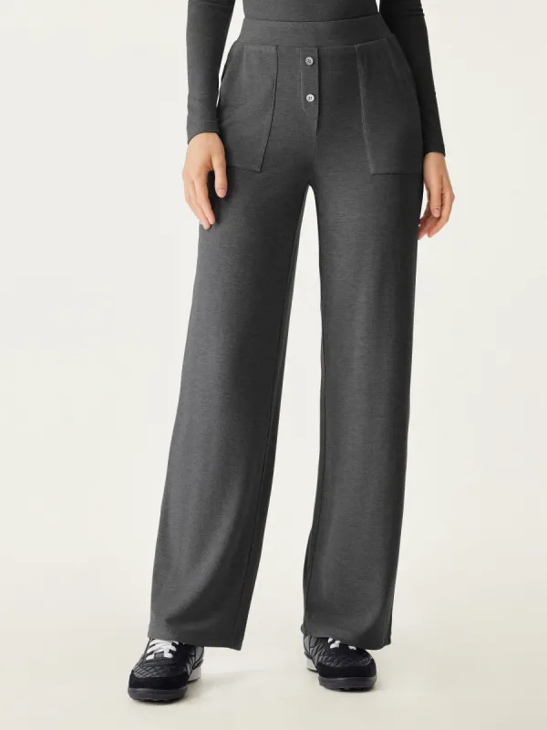 High Waisted Button Patch Pocket Pant sold by ogl move