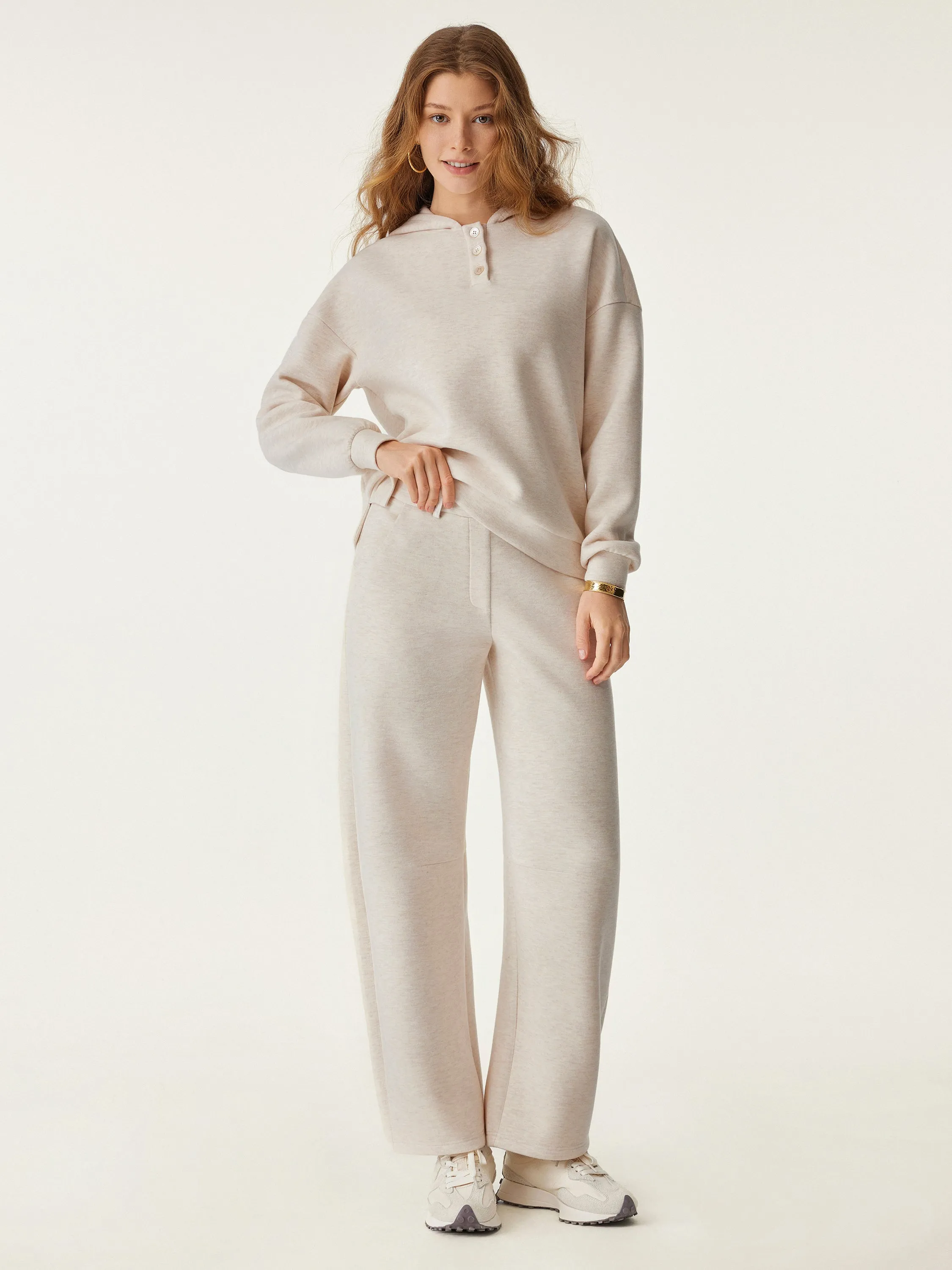 High Waisted Cozy Barrel Leg Pant sold by OGLmove product image thumbnail 3