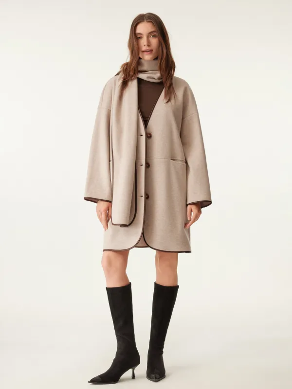 2Pcs Set Scarf Coat & Mini Skort sold by ogl move