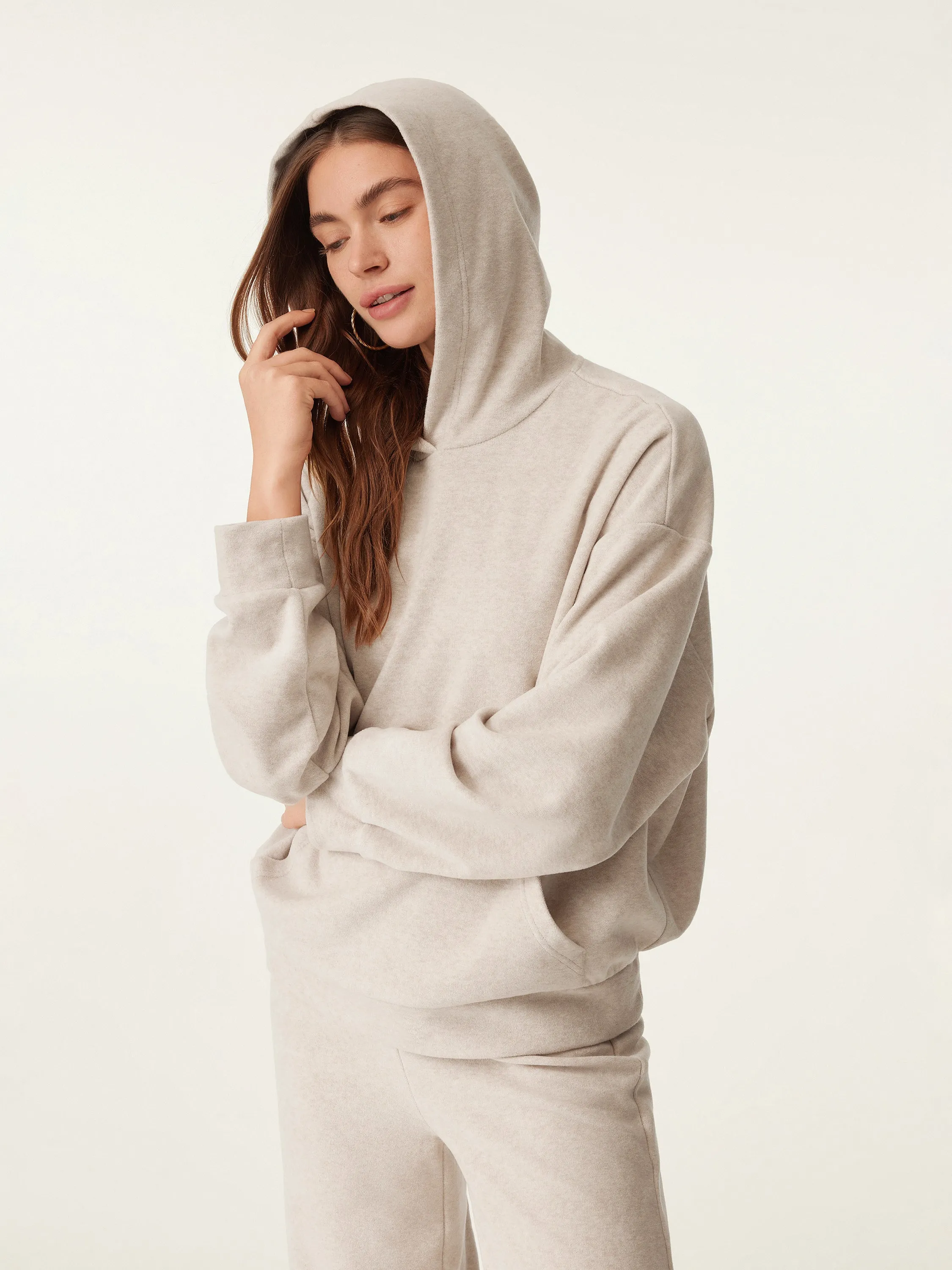 Cozy Towel-Knit Kangaroo Hoodie sold by ogl move