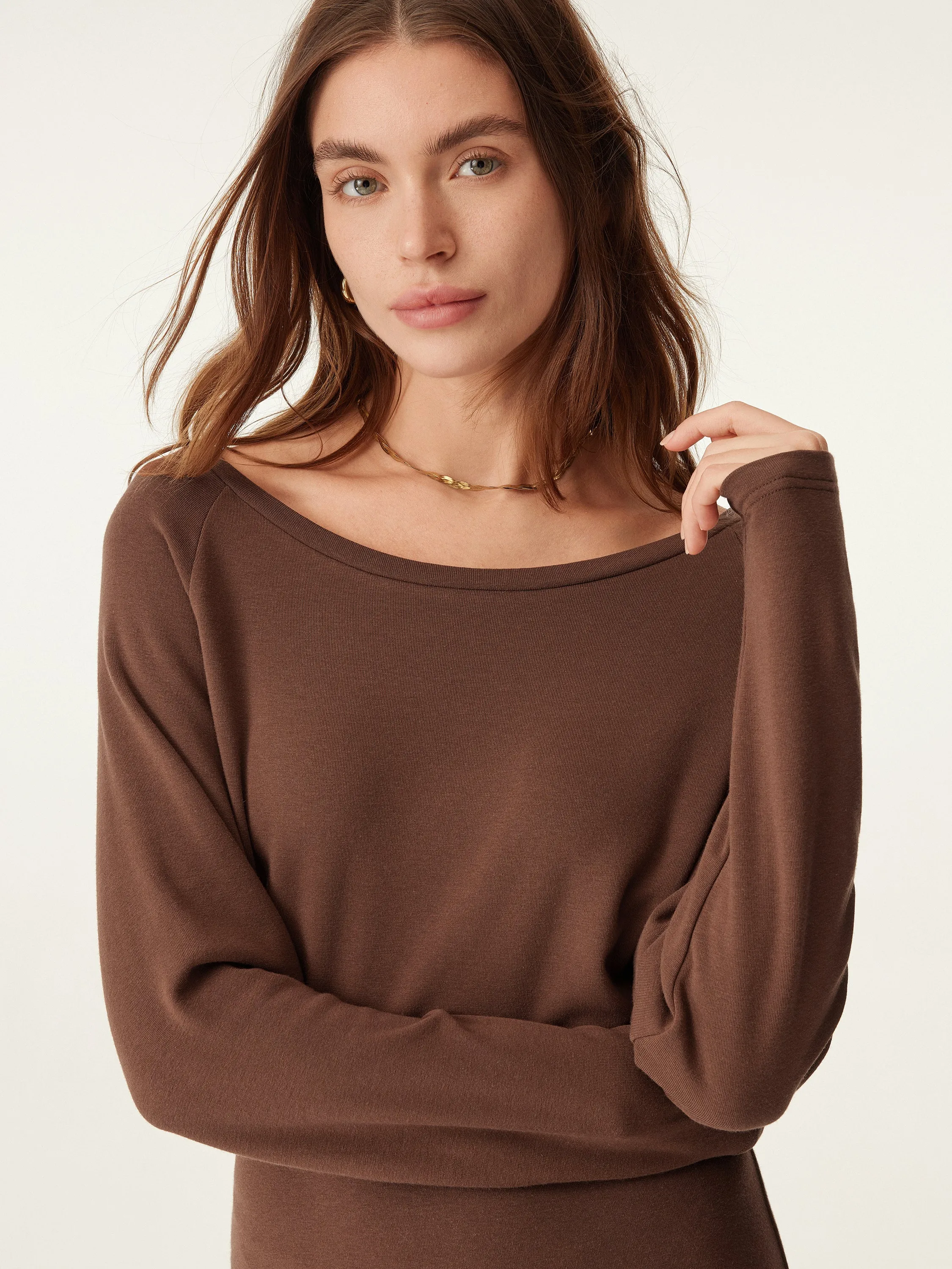 Relaxed Boatneck Midi Dress sold by ogl move product image thumbnail 2