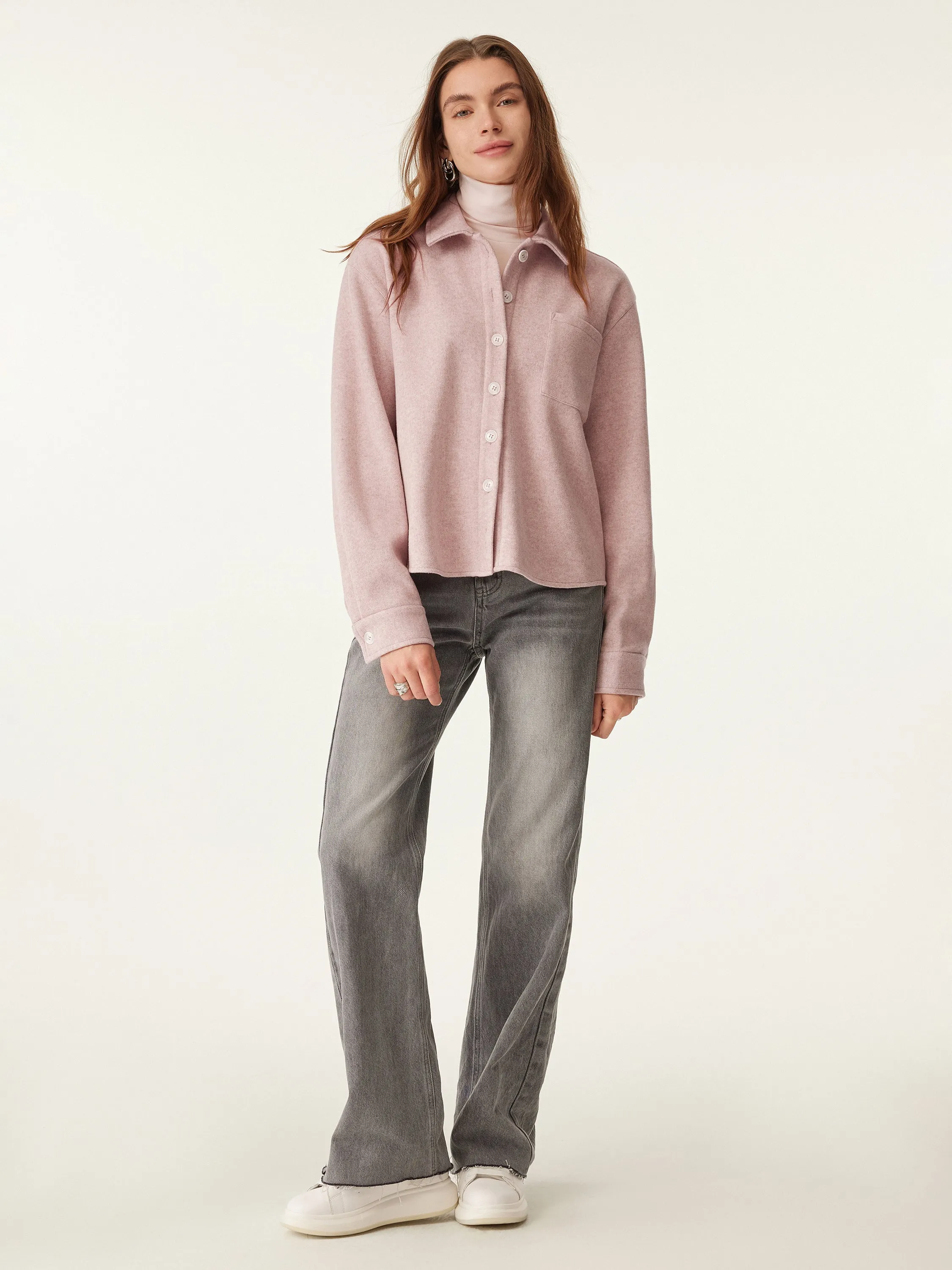 Shirt-Like Crop Jacket sold by ogl move product image thumbnail 4