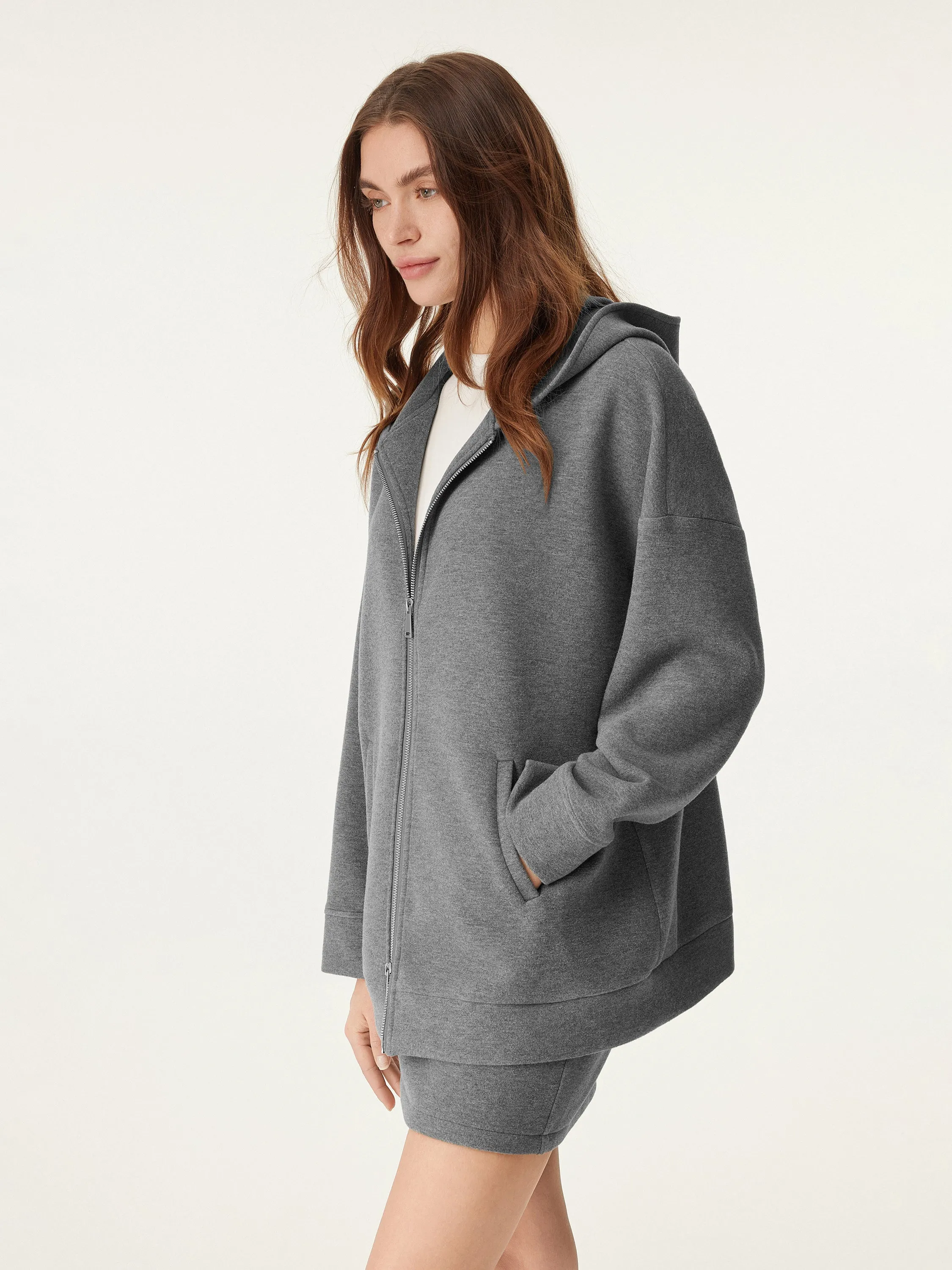 Two-Way Zip Hooded Sweatshirt Jacket sold by ogl move product image thumbnail 5