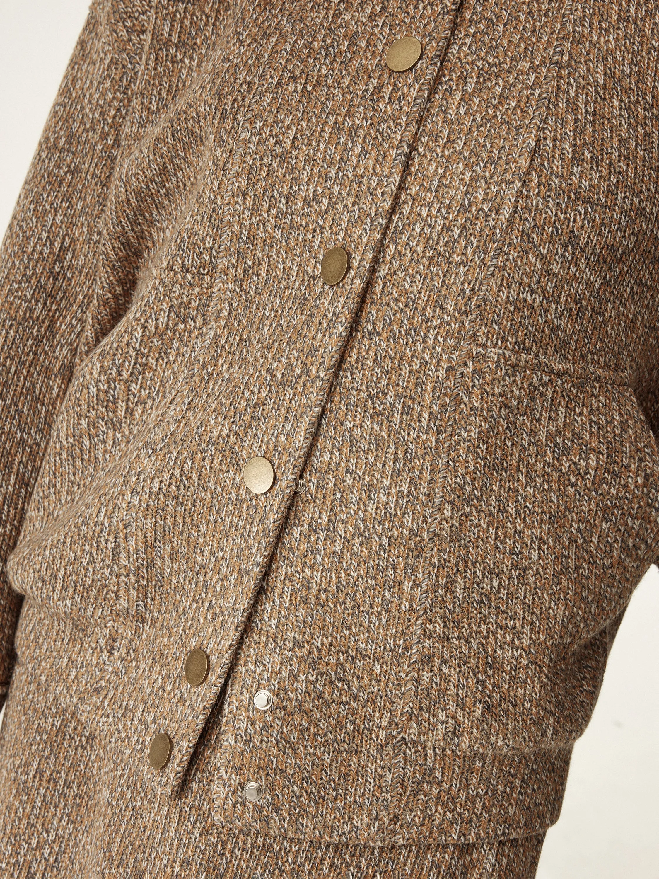 Stand Collar Snap Button Jacket sold by ogl move product image thumbnail 5