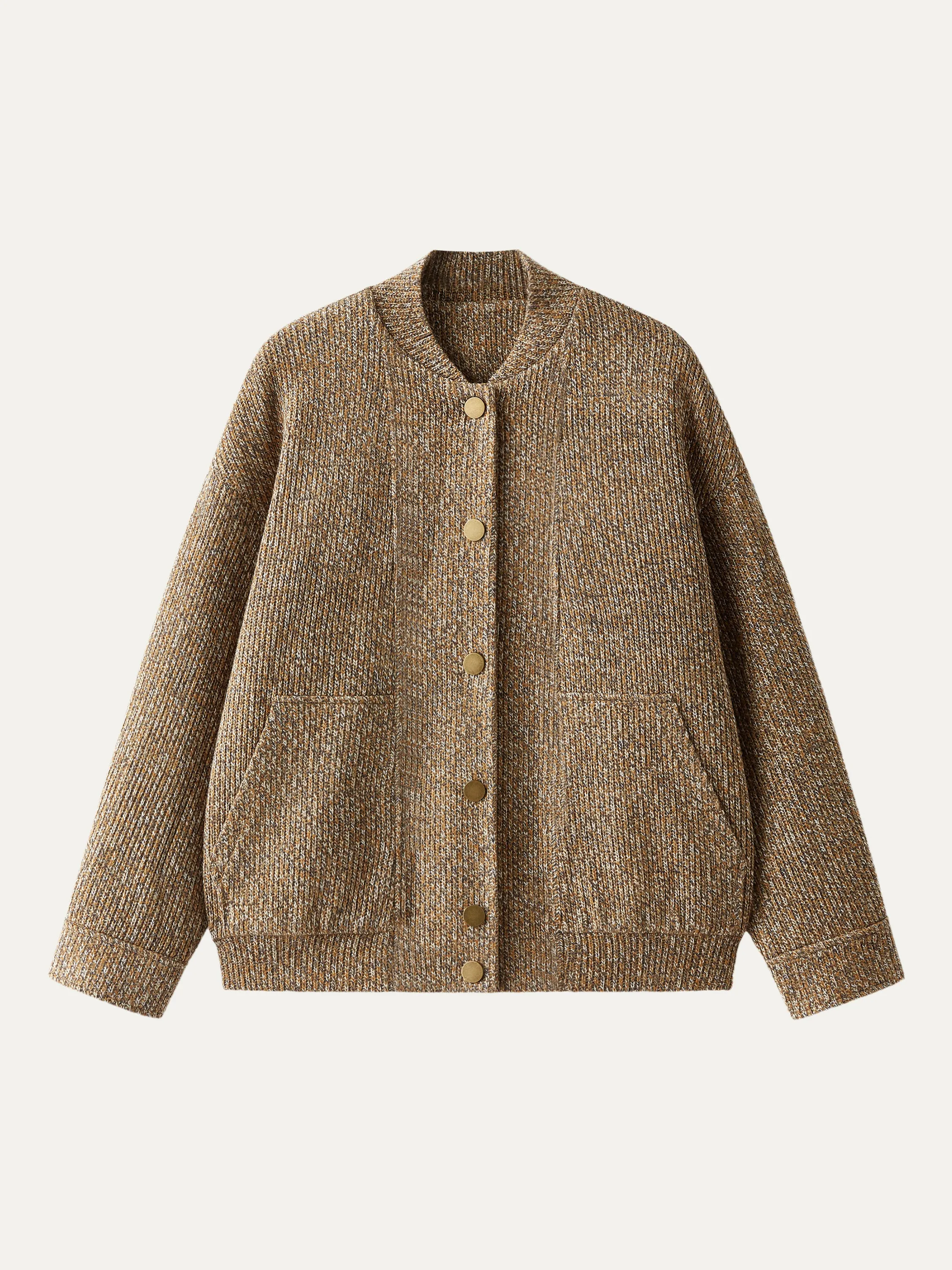 Stand Collar Snap Button Jacket sold by ogl move product image thumbnail 2