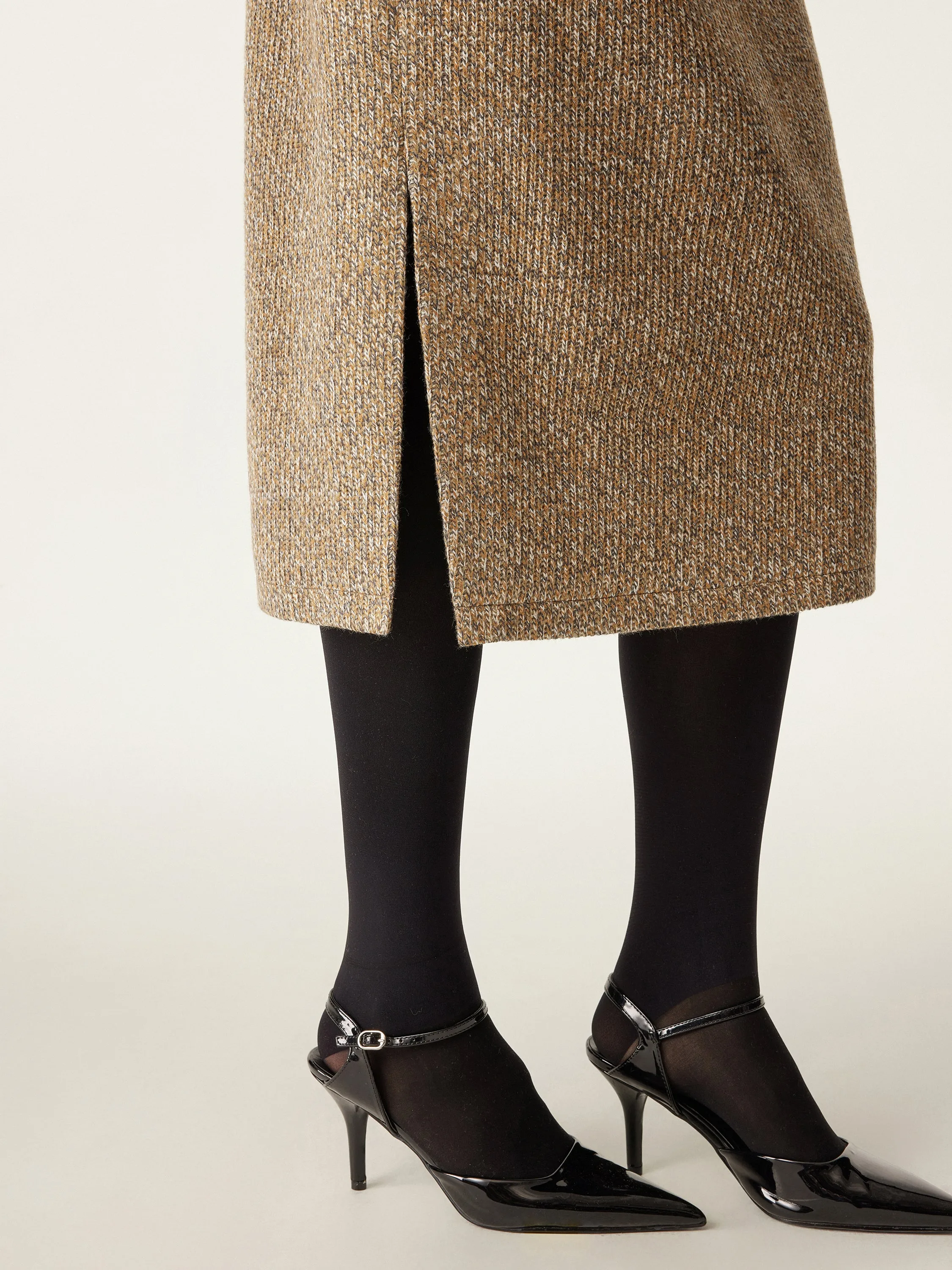 High Waisted Two Side Split Midi Skirt sold by ogl move product image thumbnail 4