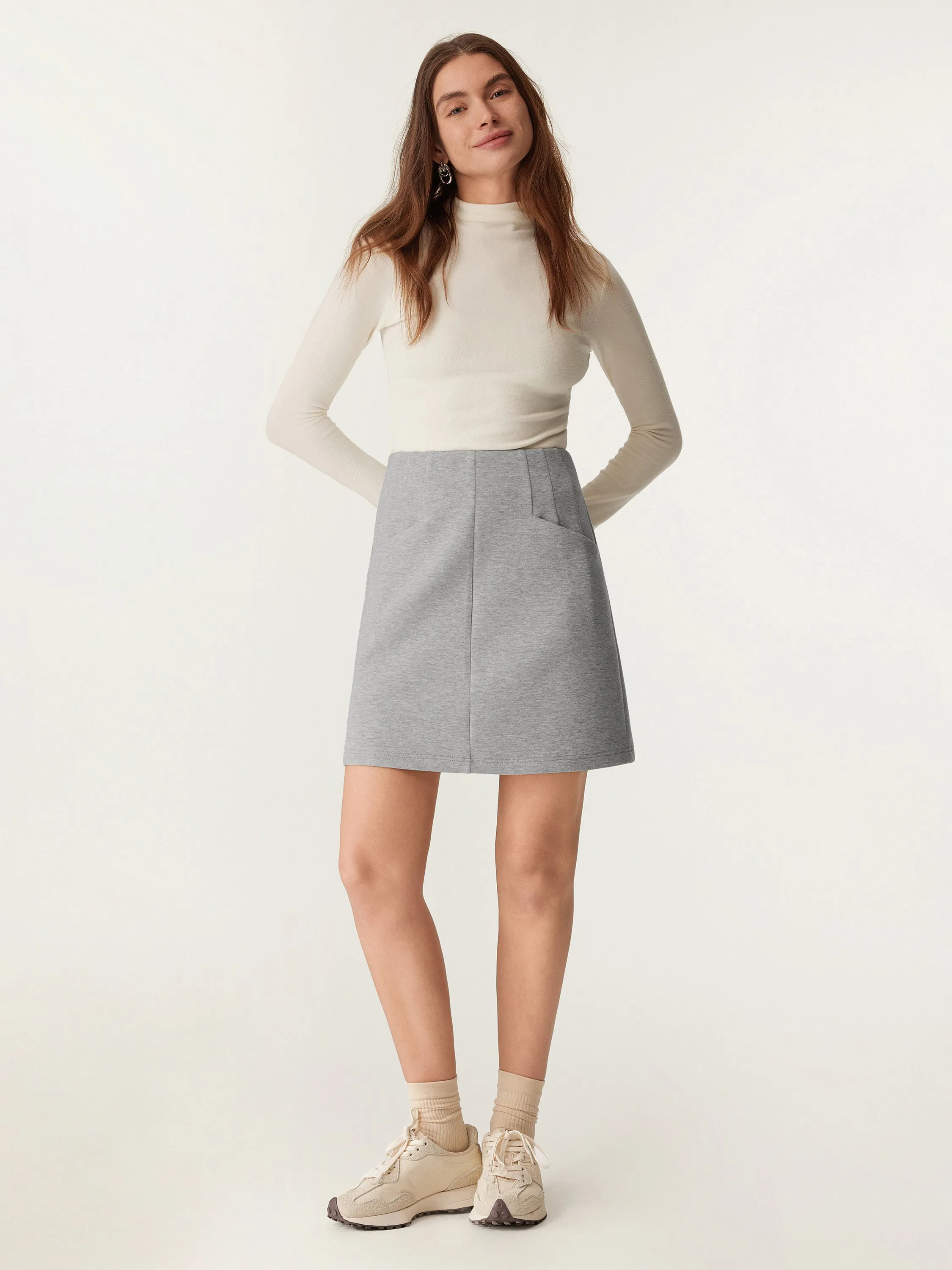 High Waisted Panel Mini Skirt sold by ogl move product image thumbnail 3