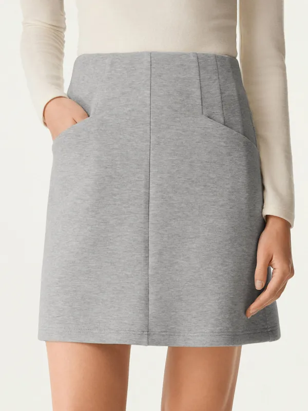 High Waisted Panel Mini Skirt sold by ogl move