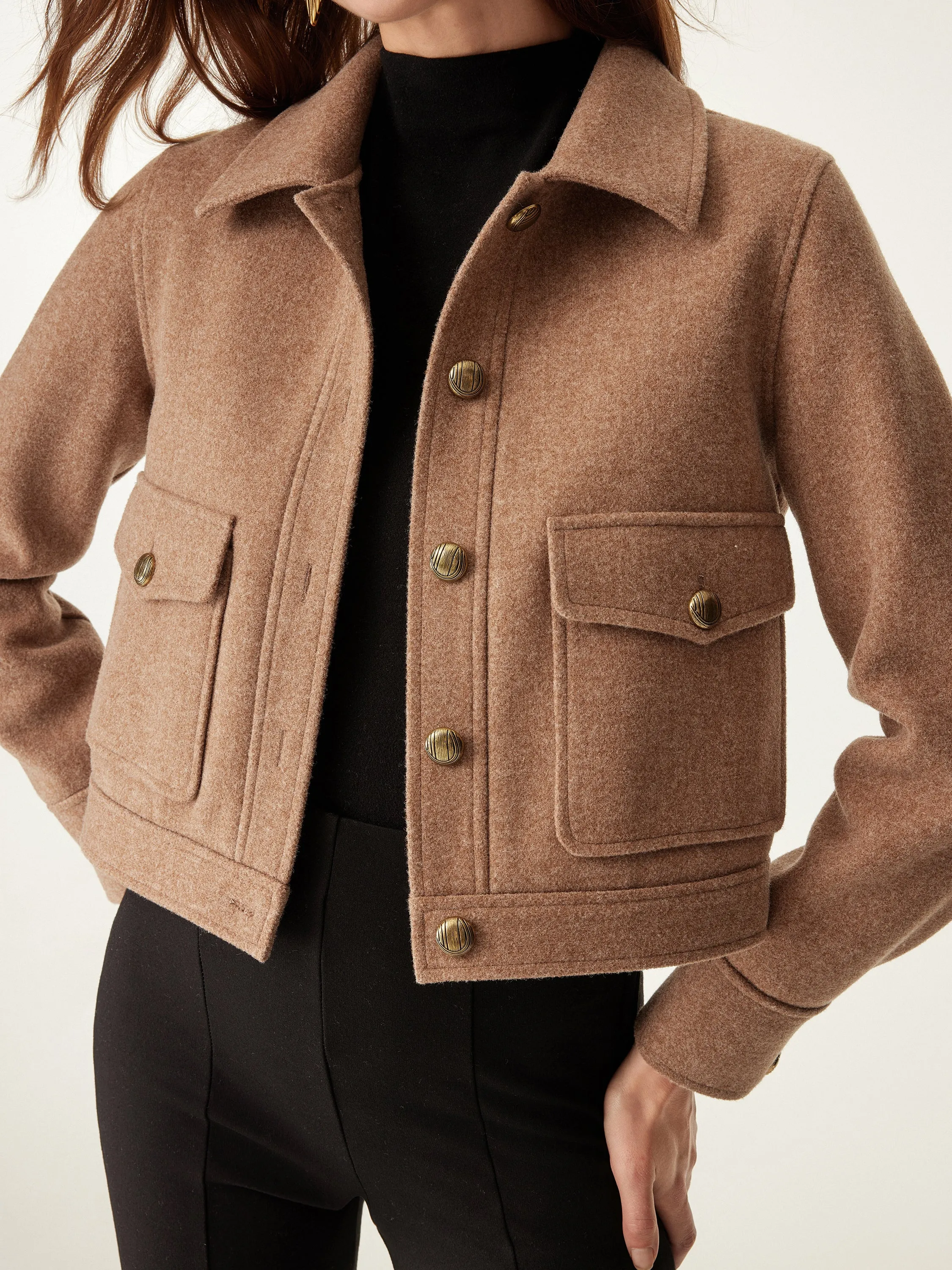 Point Collar Cargo Short Jacket sold by OGLmove product image thumbnail 4