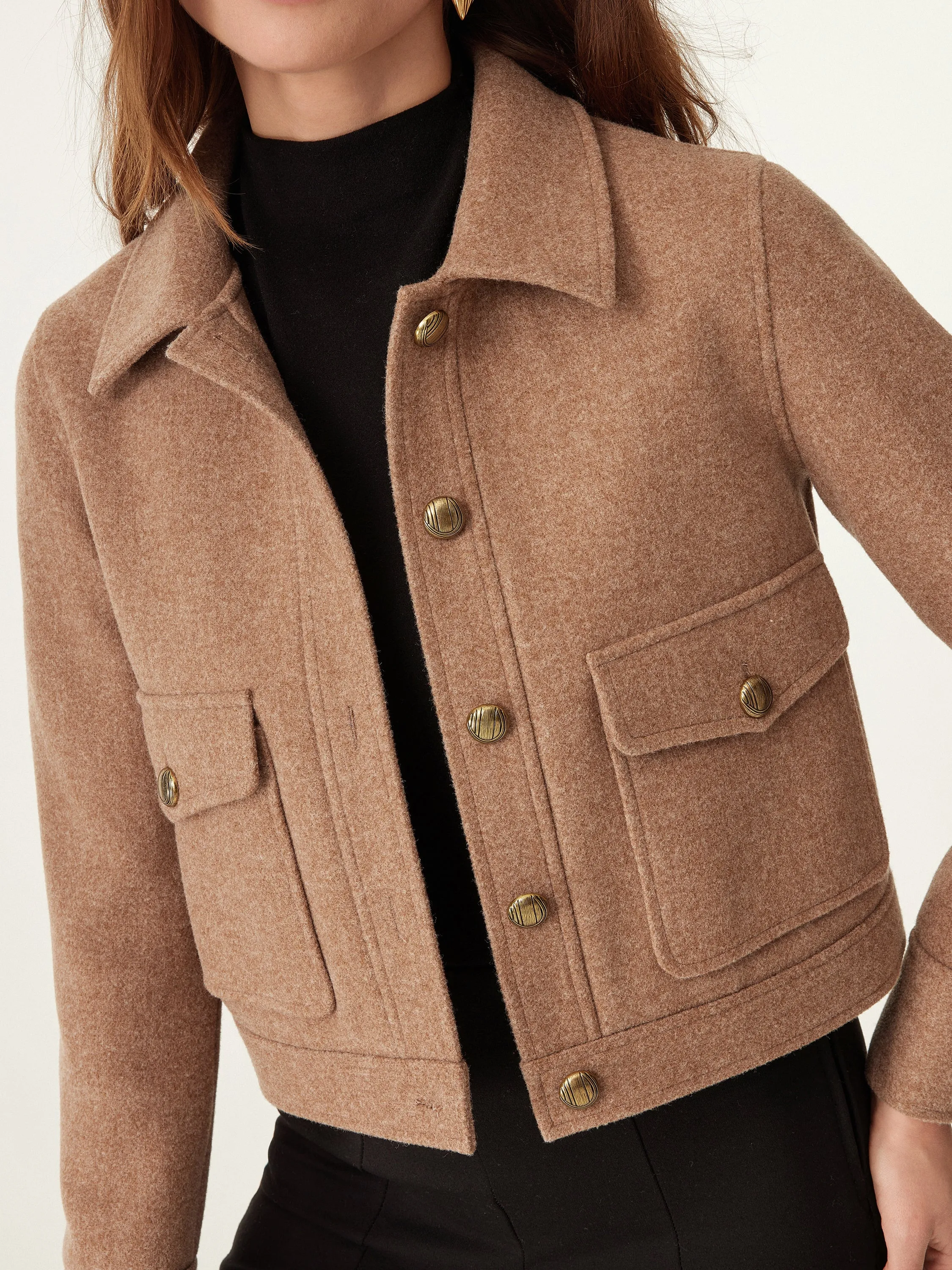 Point Collar Cargo Short Jacket sold by OGLmove product image thumbnail 5