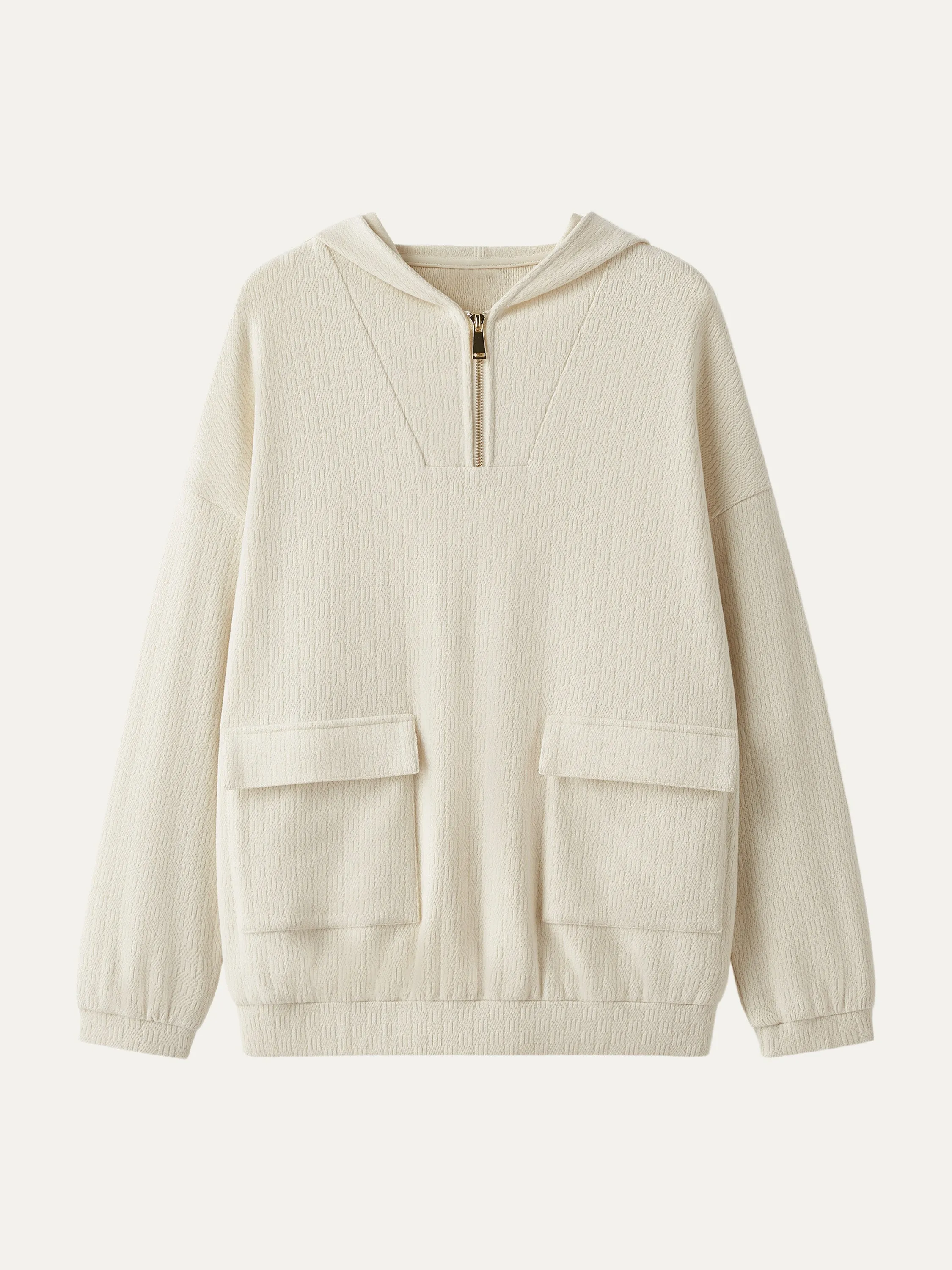 Half Zip Cargo Pocket Oversize Hoodie sold by ogl move product image thumbnail 4