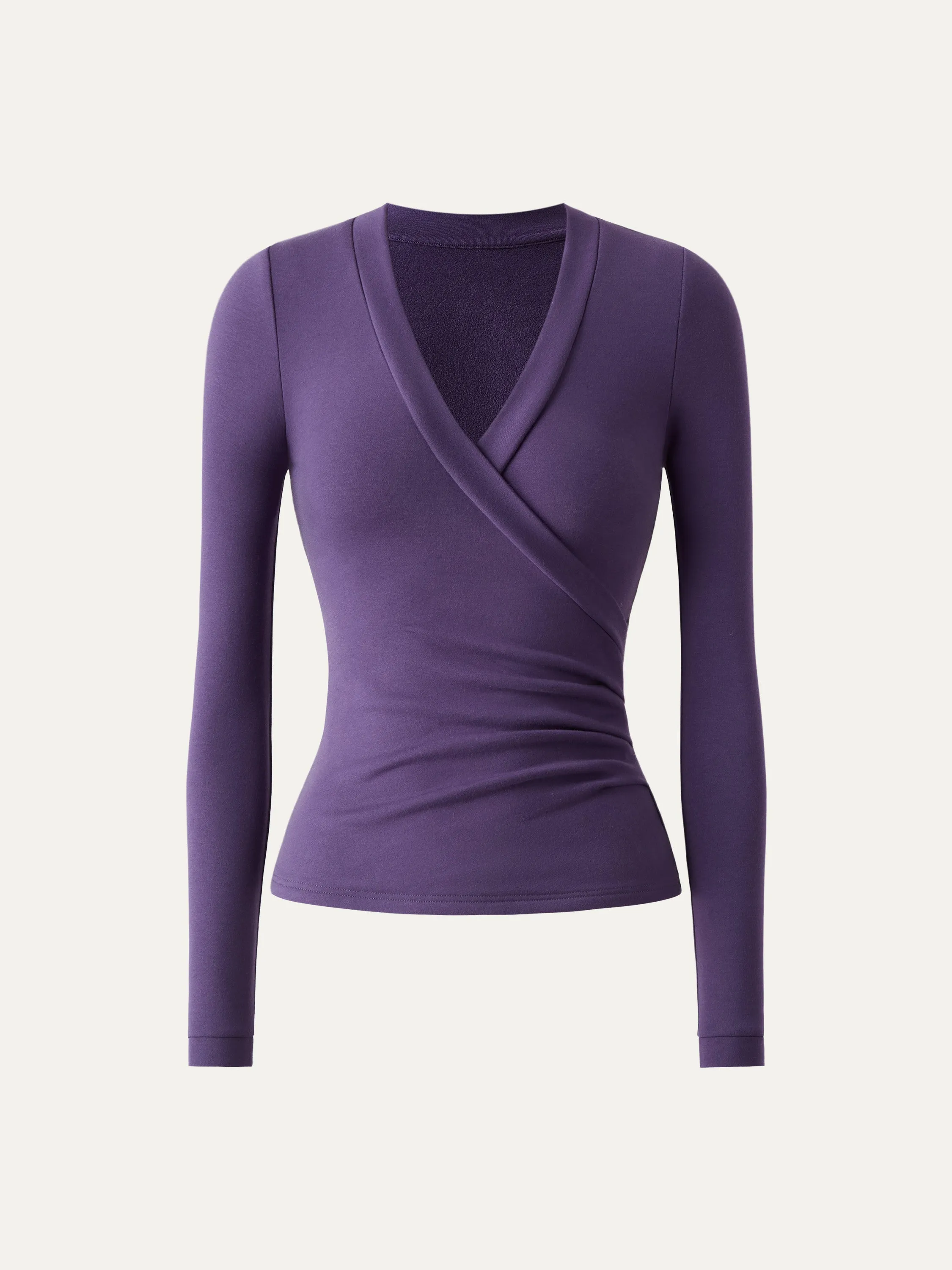 V Neck Wrapped Slim Top sold by ogl move product image thumbnail 4