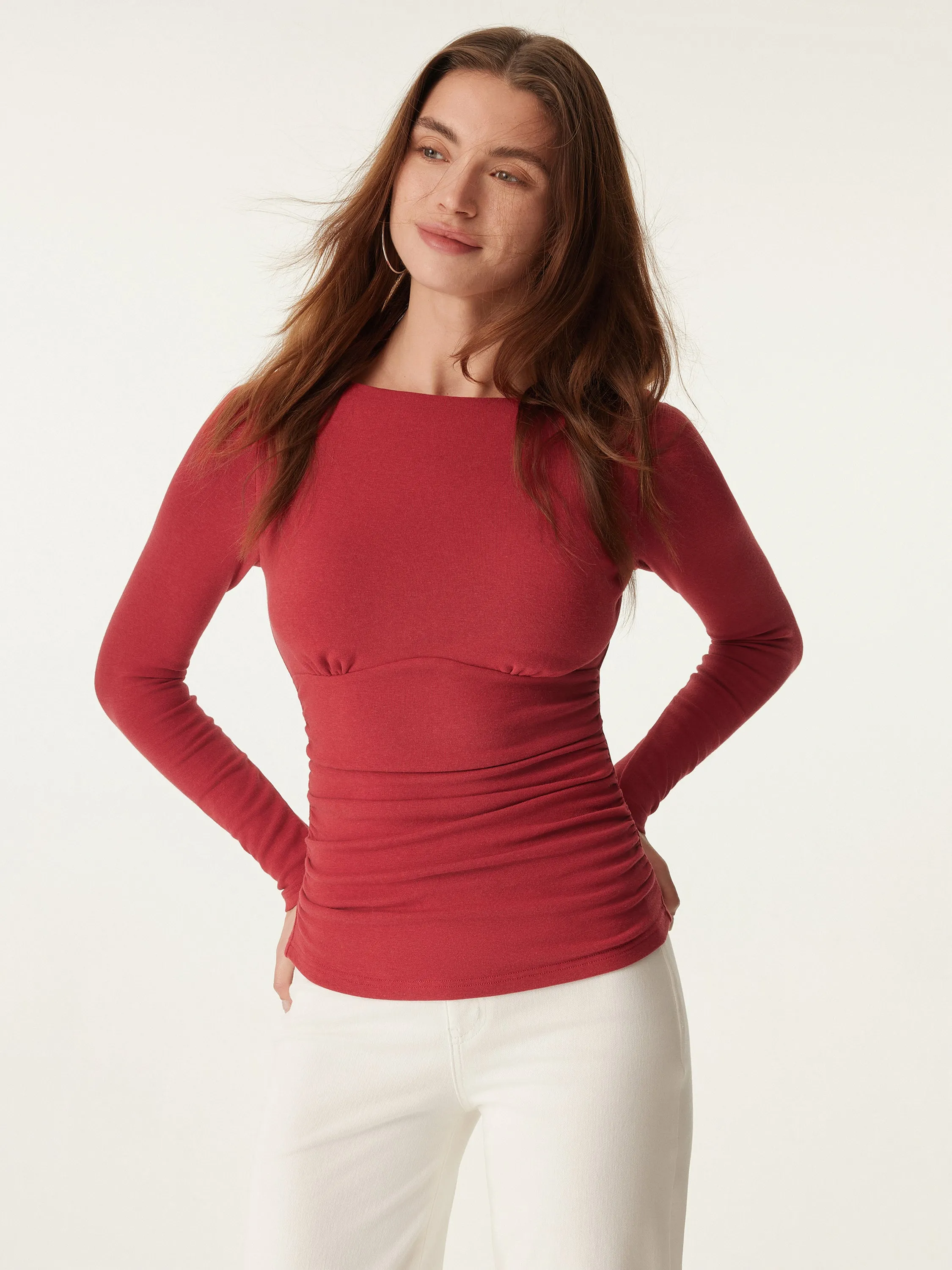 Boatneck Slim Brami Top sold by ogl move product image thumbnail 4