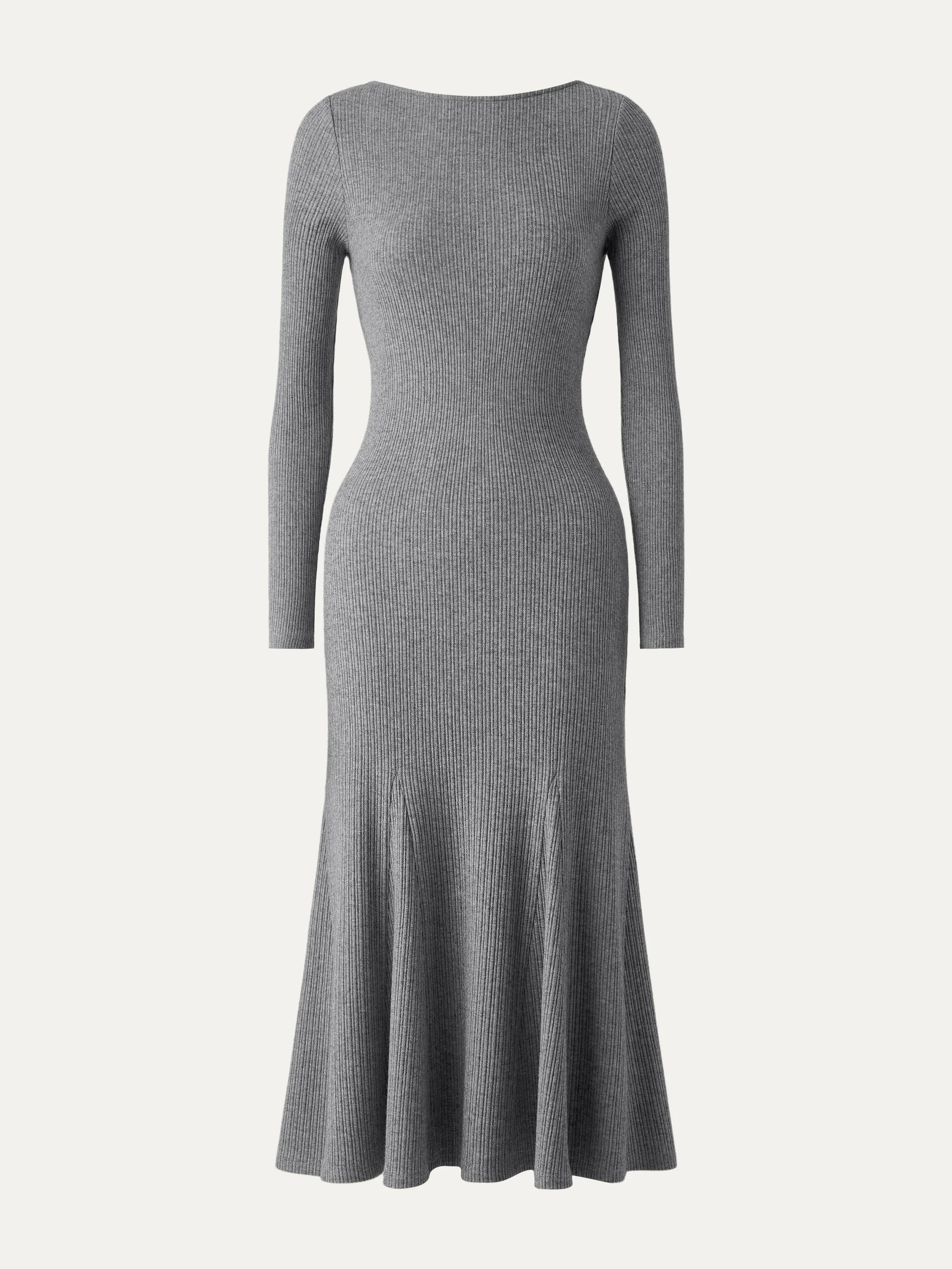 Boatneck Flare Midi Dress sold by ogl move product image thumbnail 2