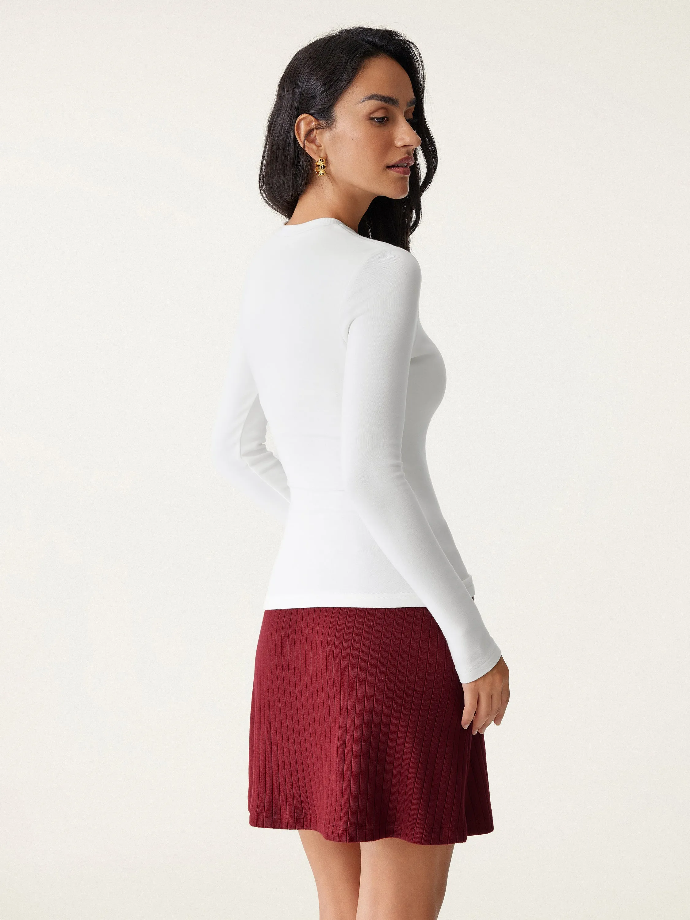 2Pcs Set Crew Brami Top & Pencil Maxi Skirt sold by ogl move product image thumbnail 4