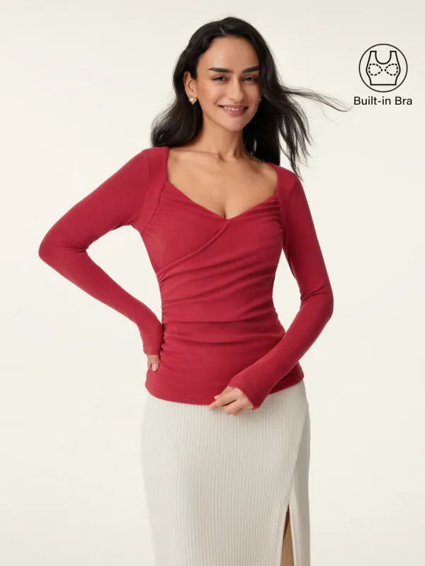 Ruched Surplice Brami Top sold by ogl move