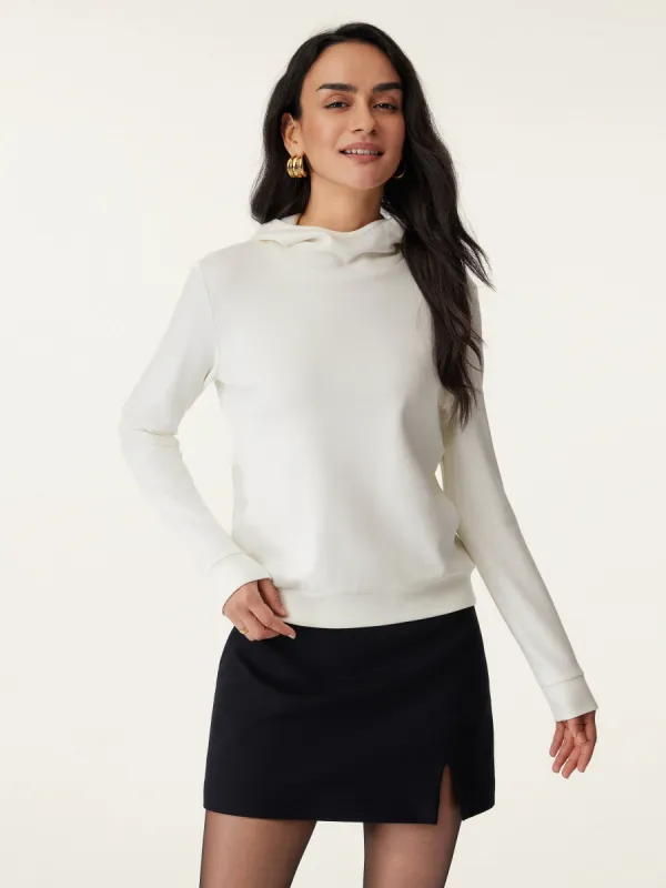 High Neck Hooded Long Sleeve Top sold by ogl move