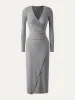 Faux Wrap Light Cotton Midi Dress sold by ogl move