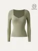 Sweetheart Neck Long Sleeve Lightweight Brami Top sold by ogl move
