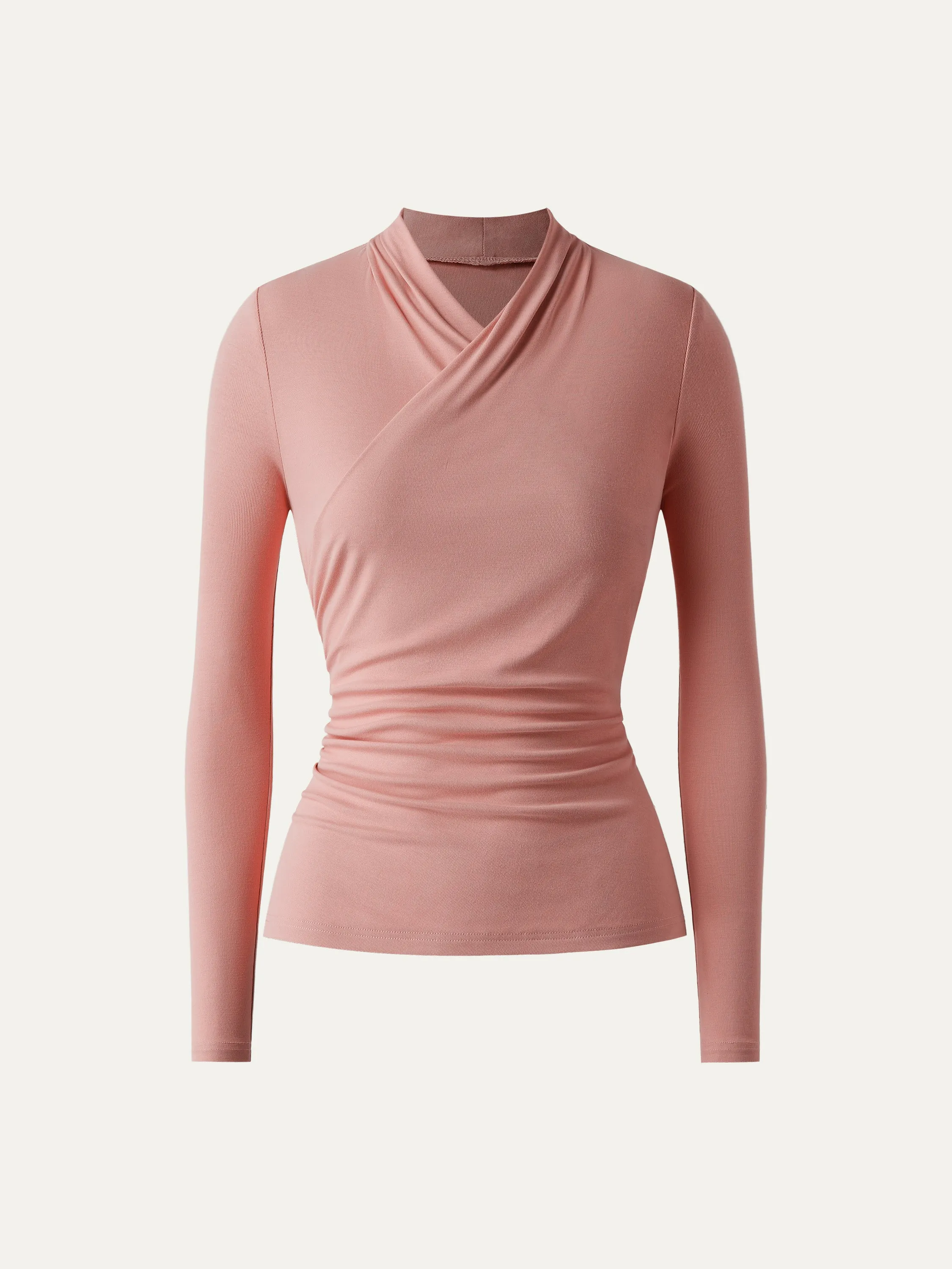 Faux Wrap light Long Sleeve Lightweight Top sold by ogl move product image thumbnail 3