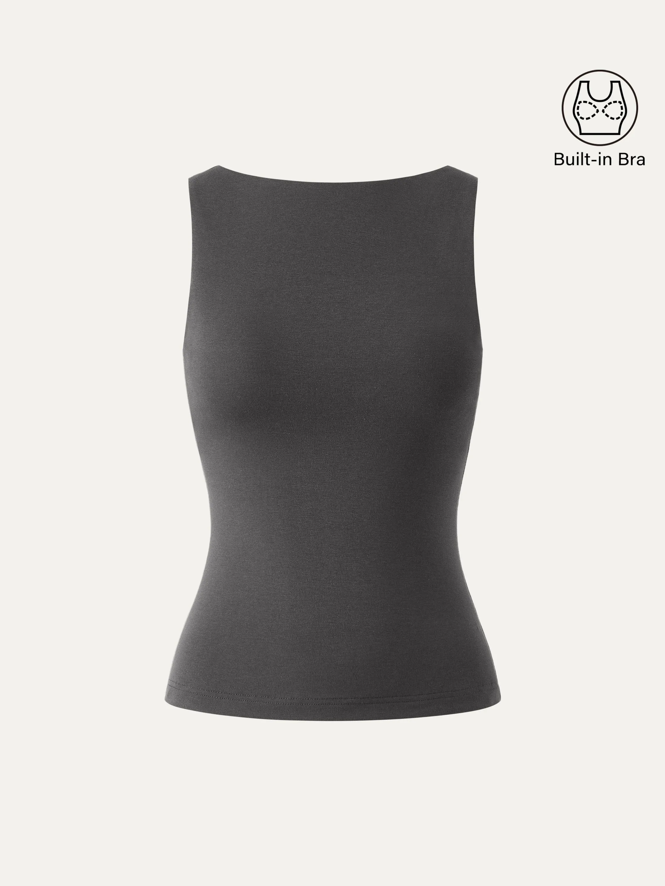 Soft Boatneck New Airy Brami Tank sold by ogl move product image thumbnail 2