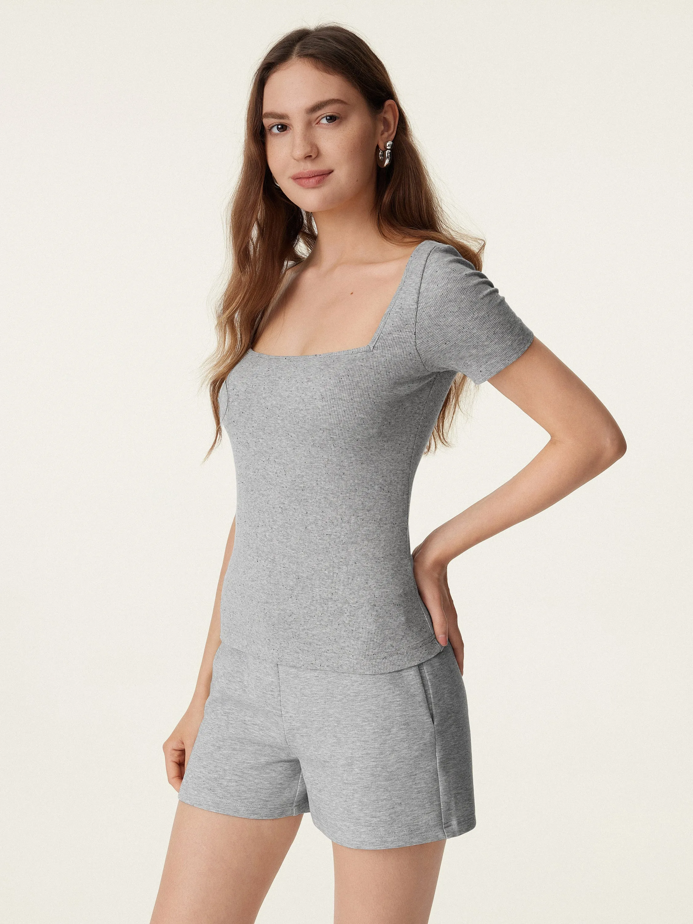 Square Neck Short Sleeve Cotton New Airy Brami sold by ogl move product image thumbnail 5