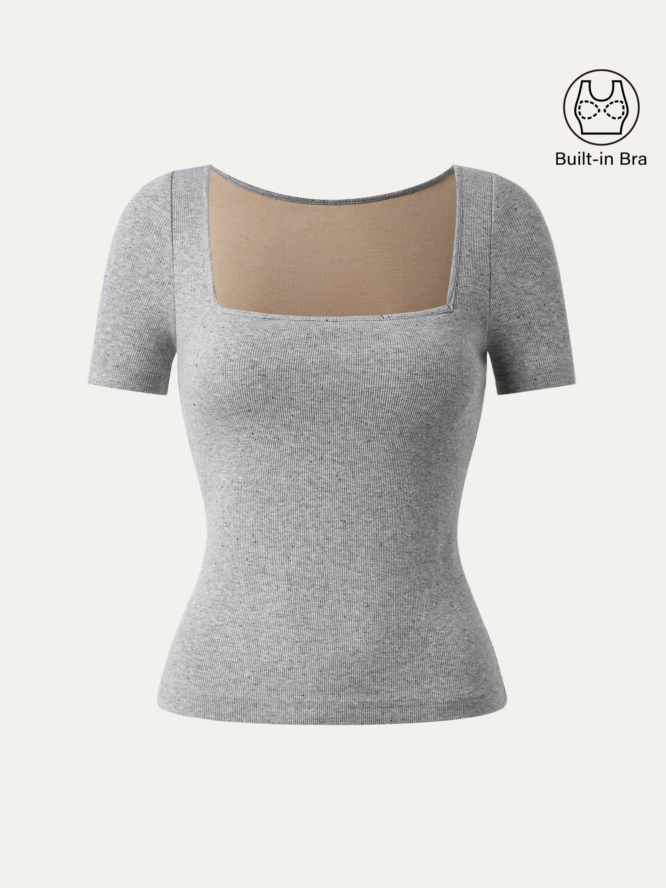 Square Neck Short Sleeve Cotton New Airy Brami sold by ogl move product image thumbnail 2