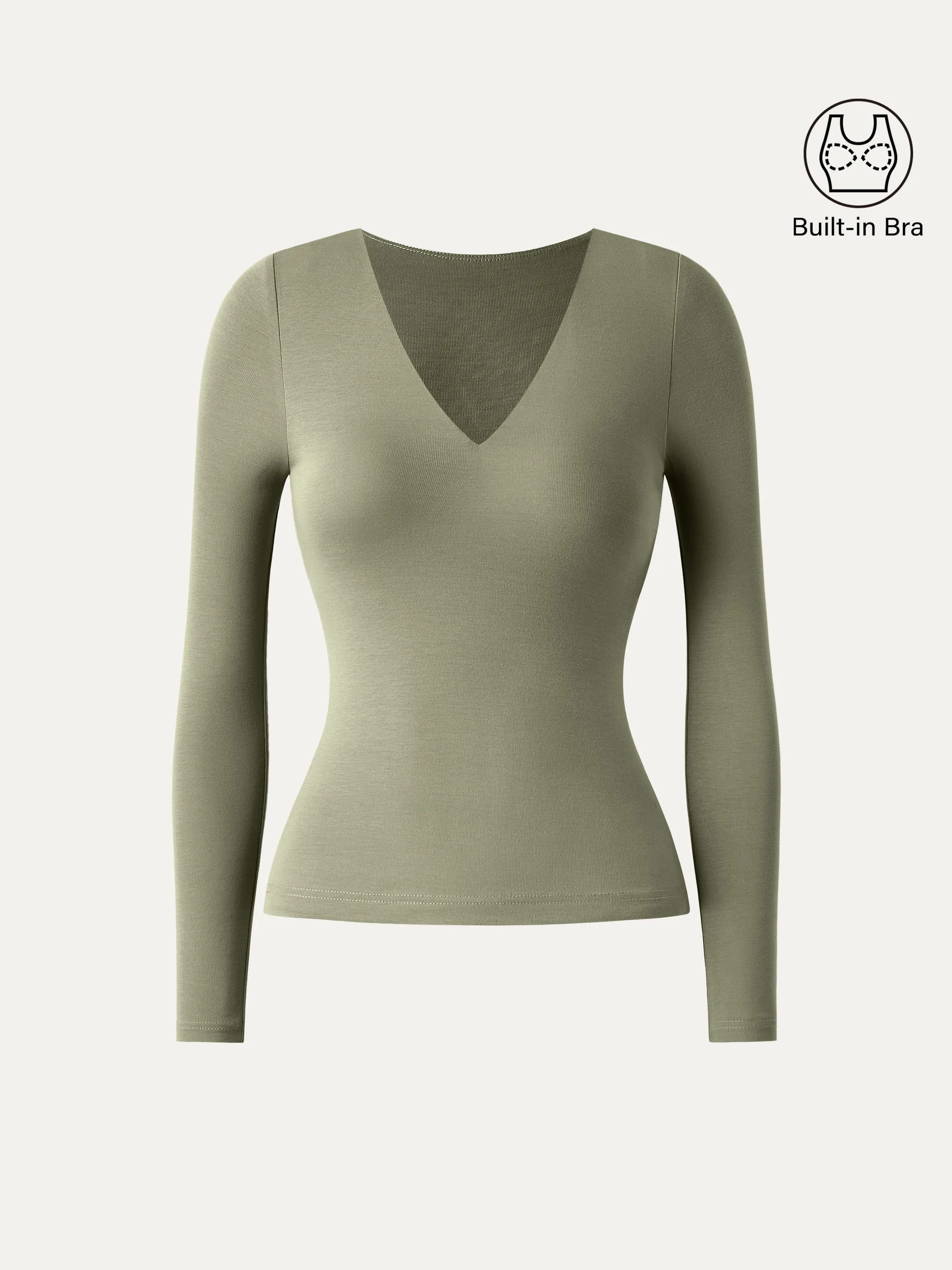 V-neck Long Sleeve New Airy Brami sold by ogl move product image thumbnail 2