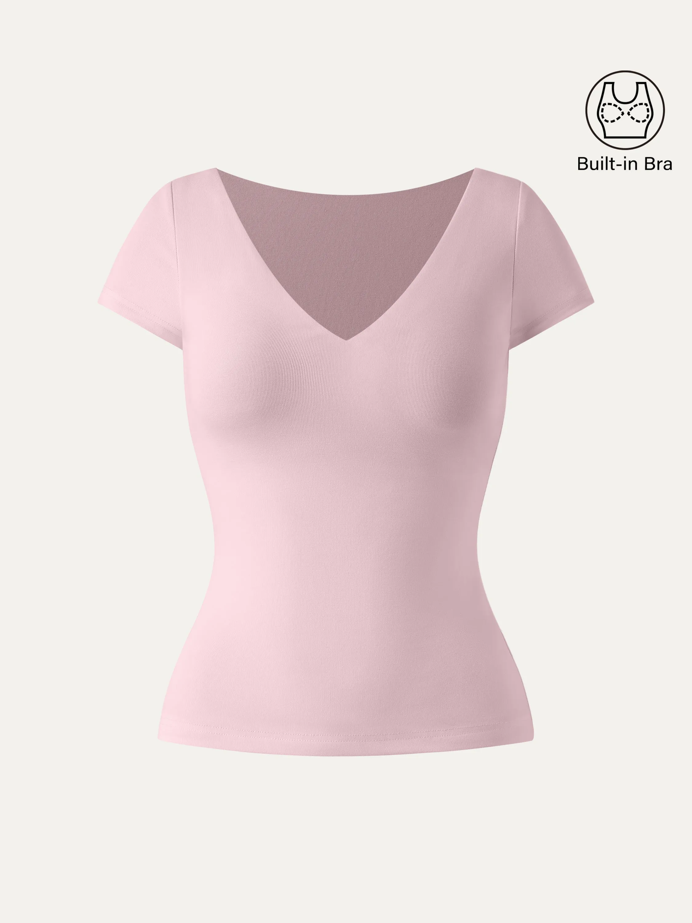 V-neck Short Sleeve New Airy Brami sold by ogl move product image thumbnail 2