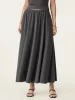 Umbrella Maxi Skirt with Pockets sold by ogl move