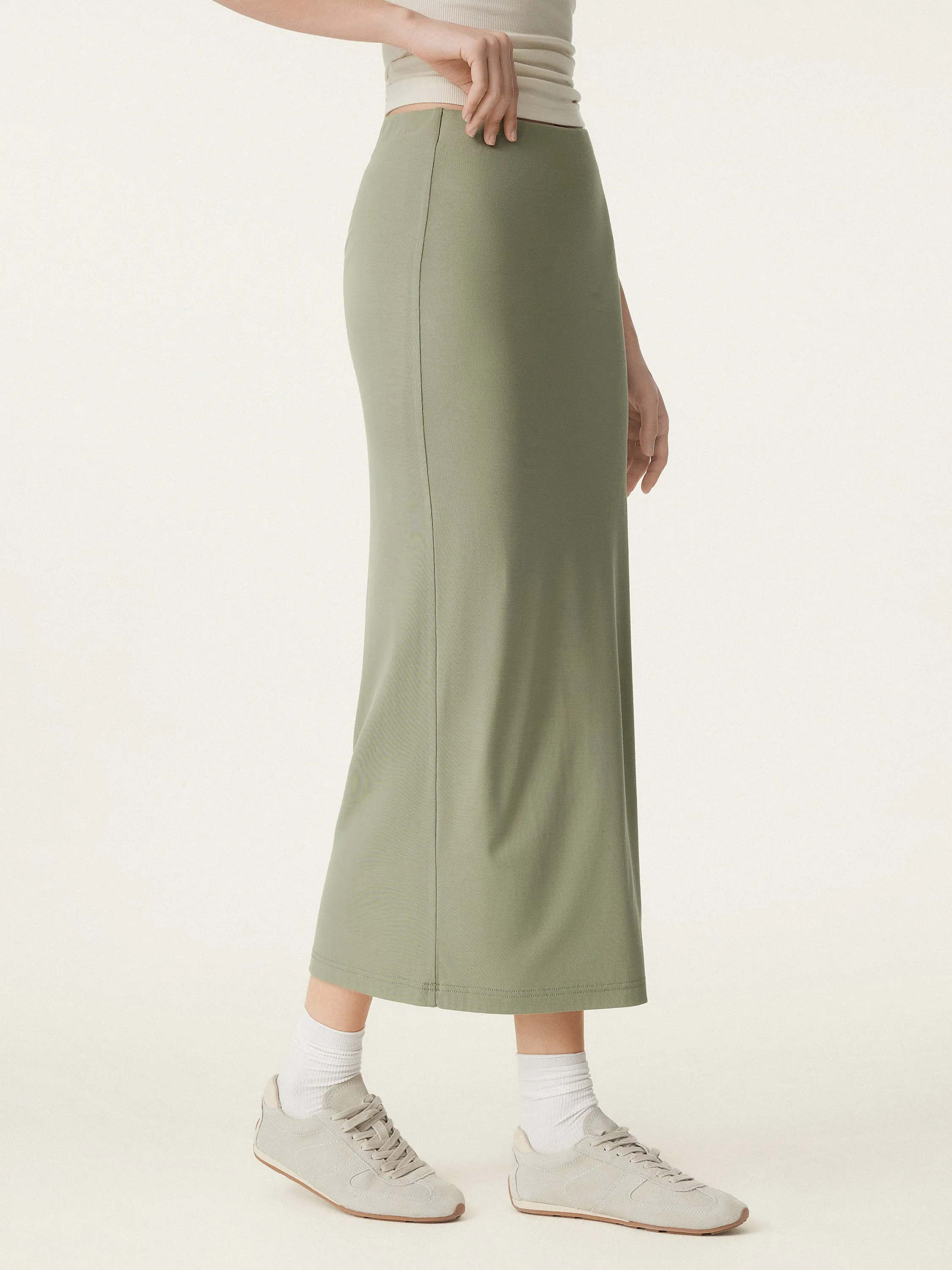 Effortless Column Maxi Skirt sold by ogl move product image thumbnail 4