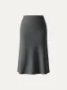 A-line Midi Skirt with Pockets sold by ogl move